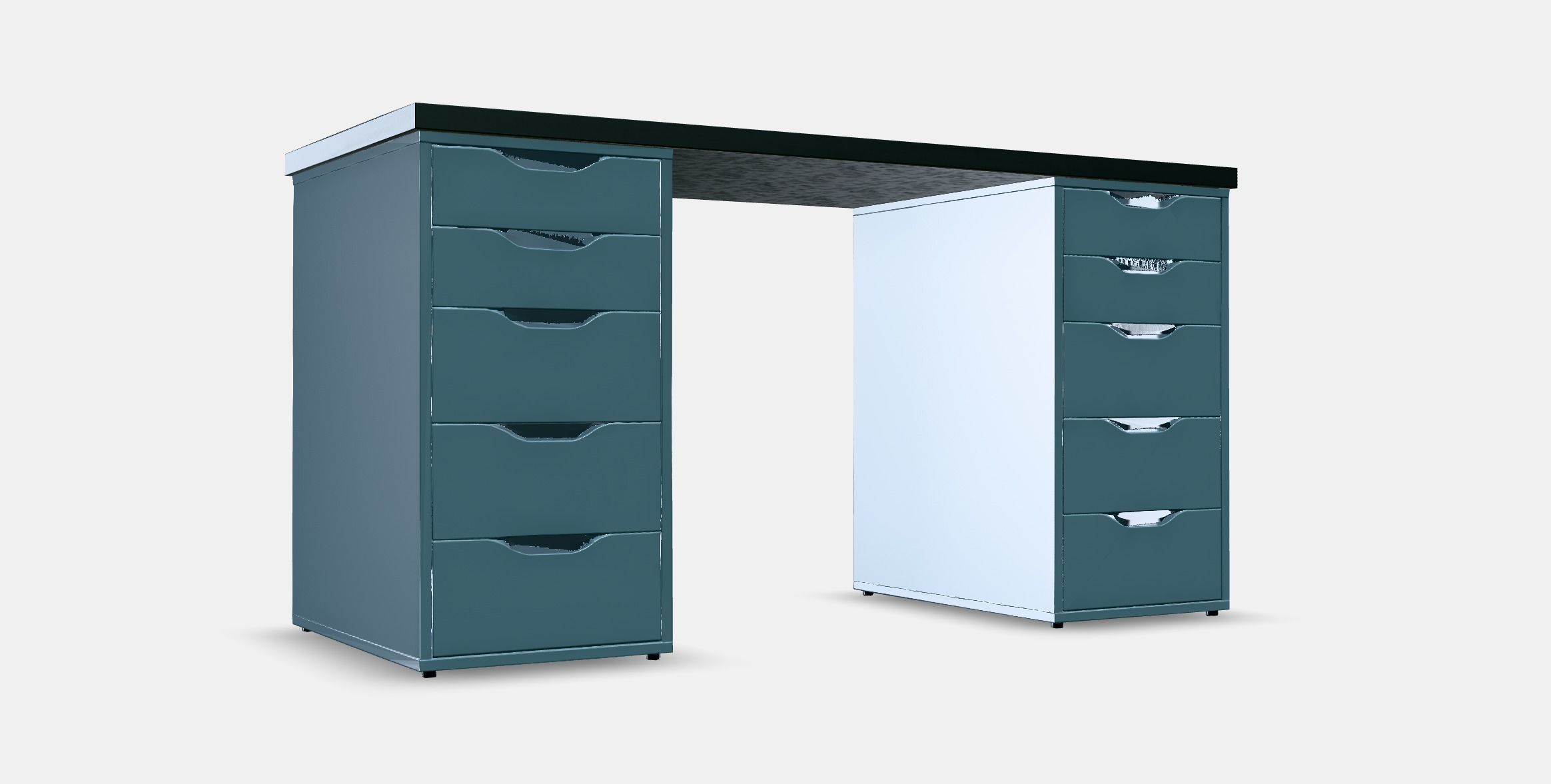 LAGKAPTEN - ALEX desk 7 Low-poly 3D model_9