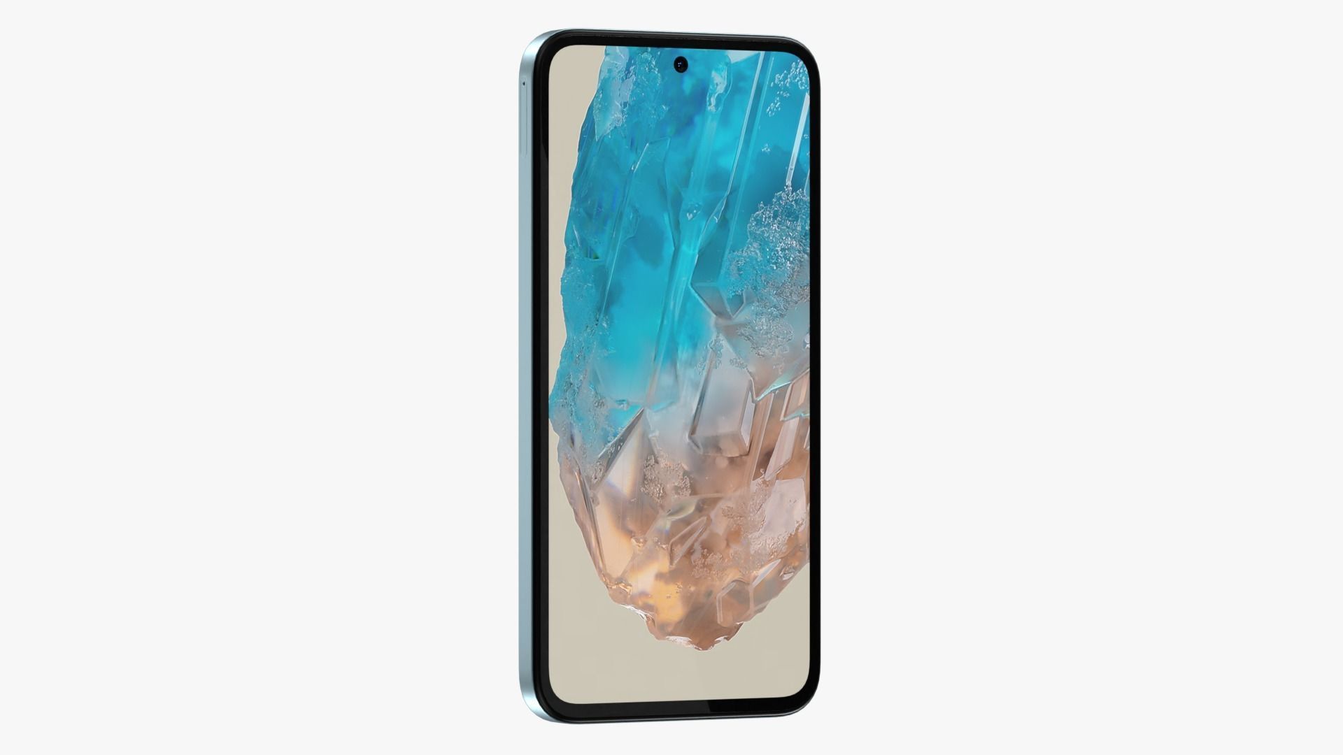 Samsung Galaxy M35 Light Blue Low-poly 3D model_8