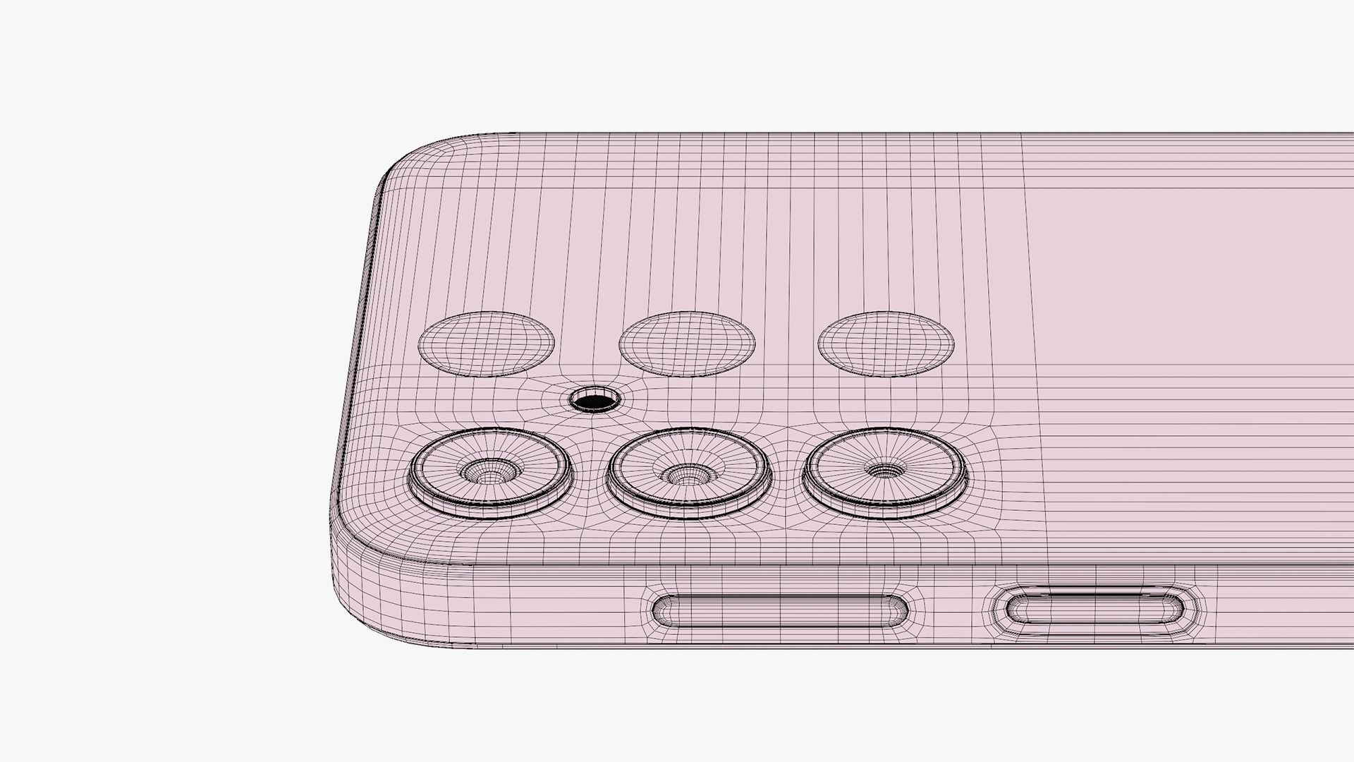 Samsung Galaxy M35 Light Blue Low-poly 3D model_17