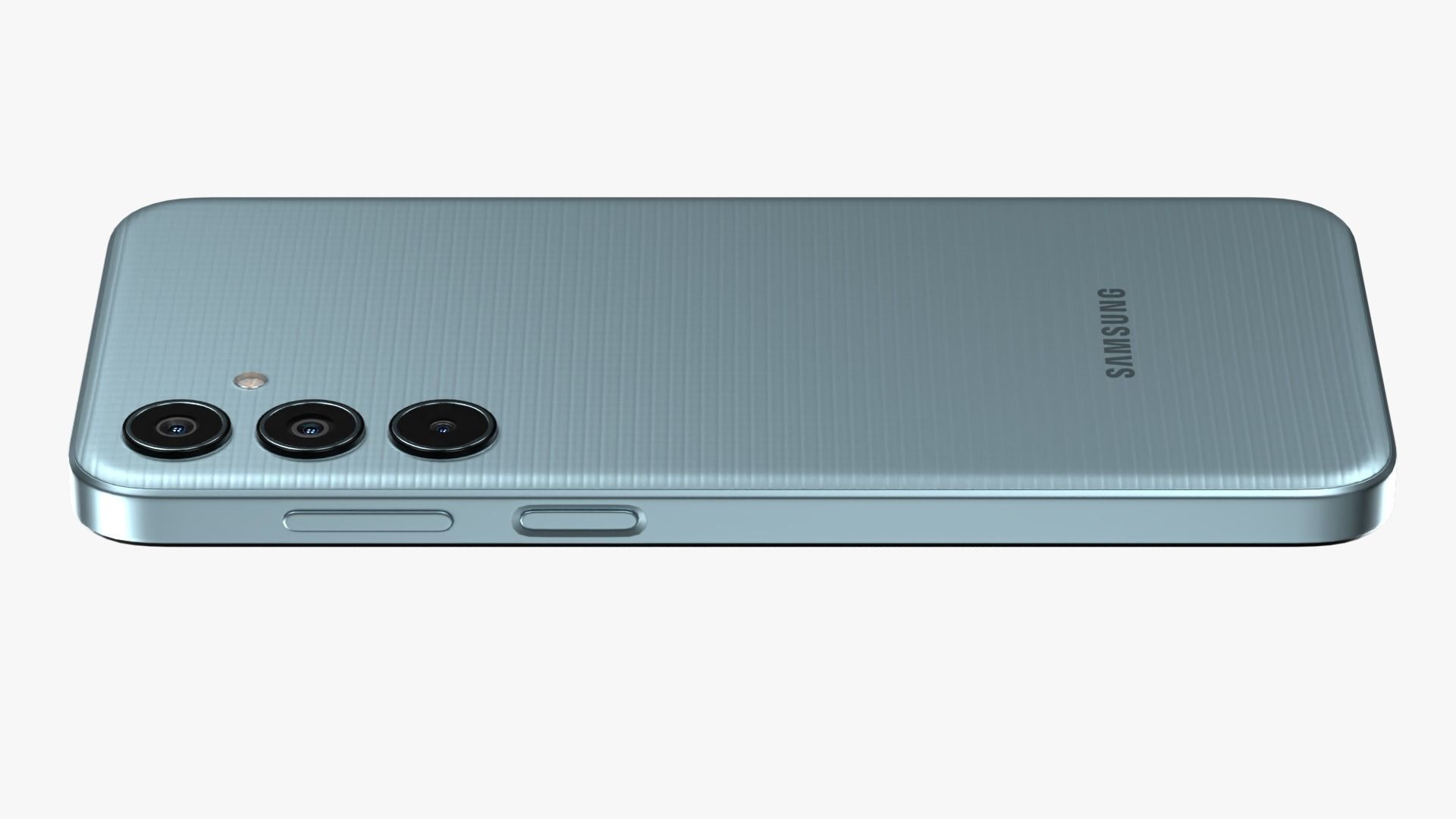 Samsung Galaxy M35 Light Blue Low-poly 3D model_4