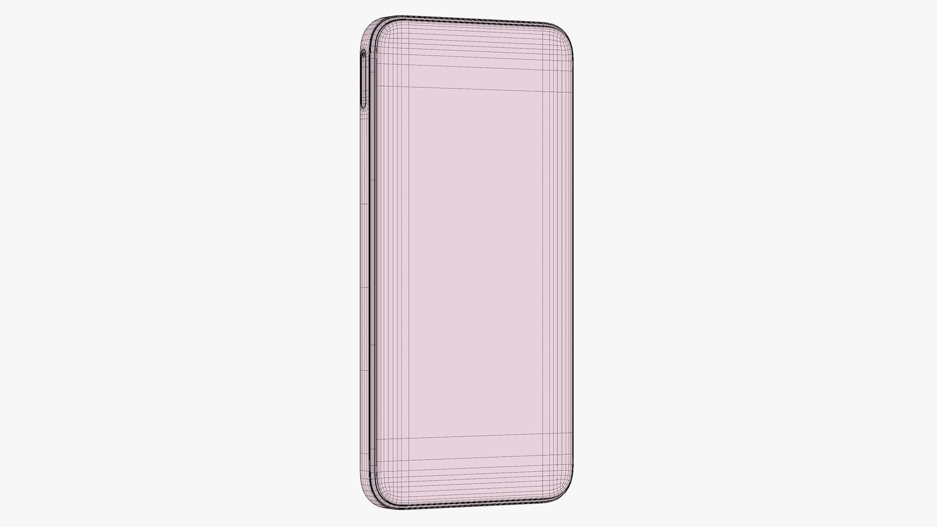 Samsung Galaxy M35 Light Blue Low-poly 3D model_19