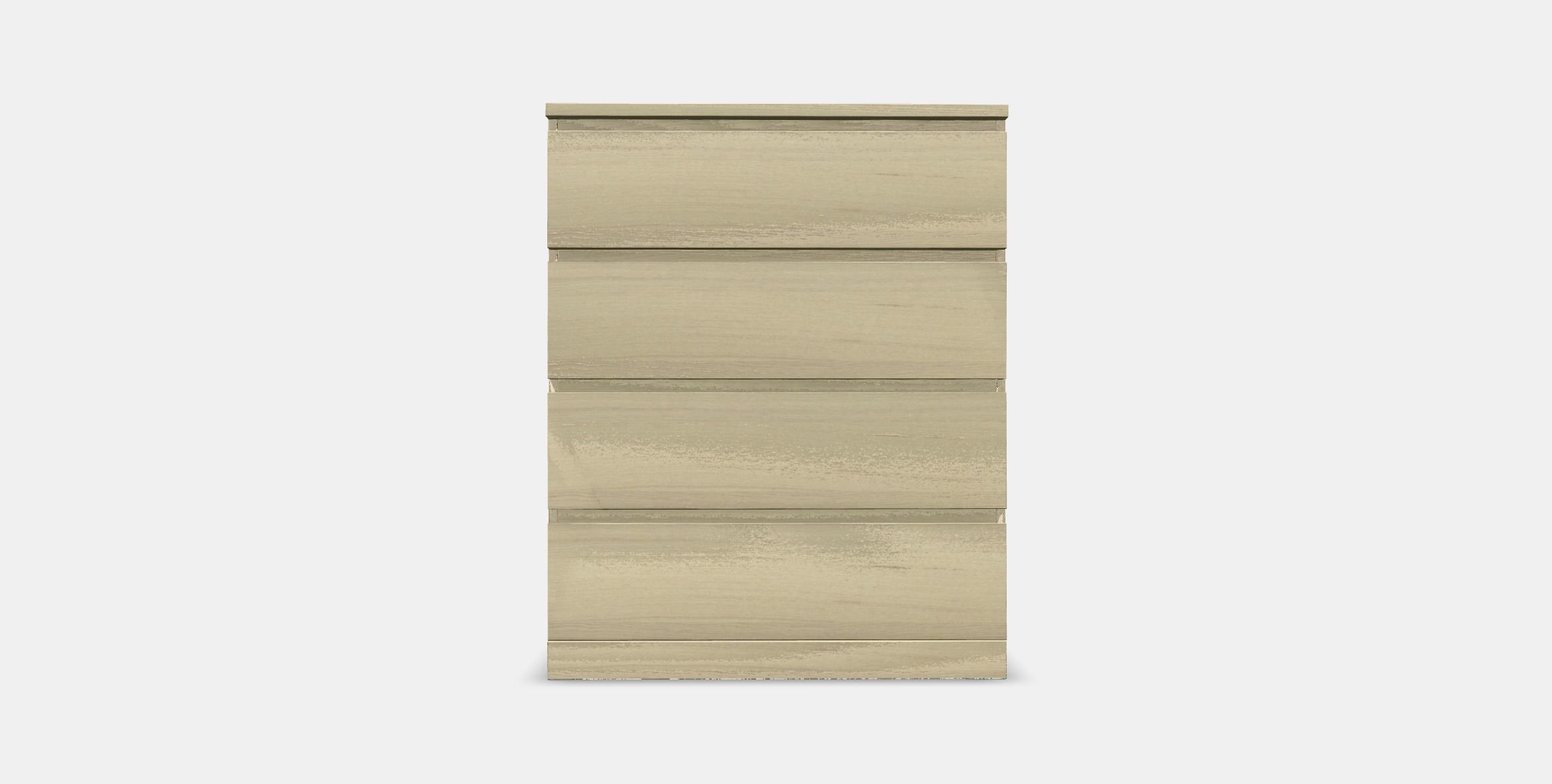 MALM chest of drawers with 4 drawers 2 Low-poly 3D model_9