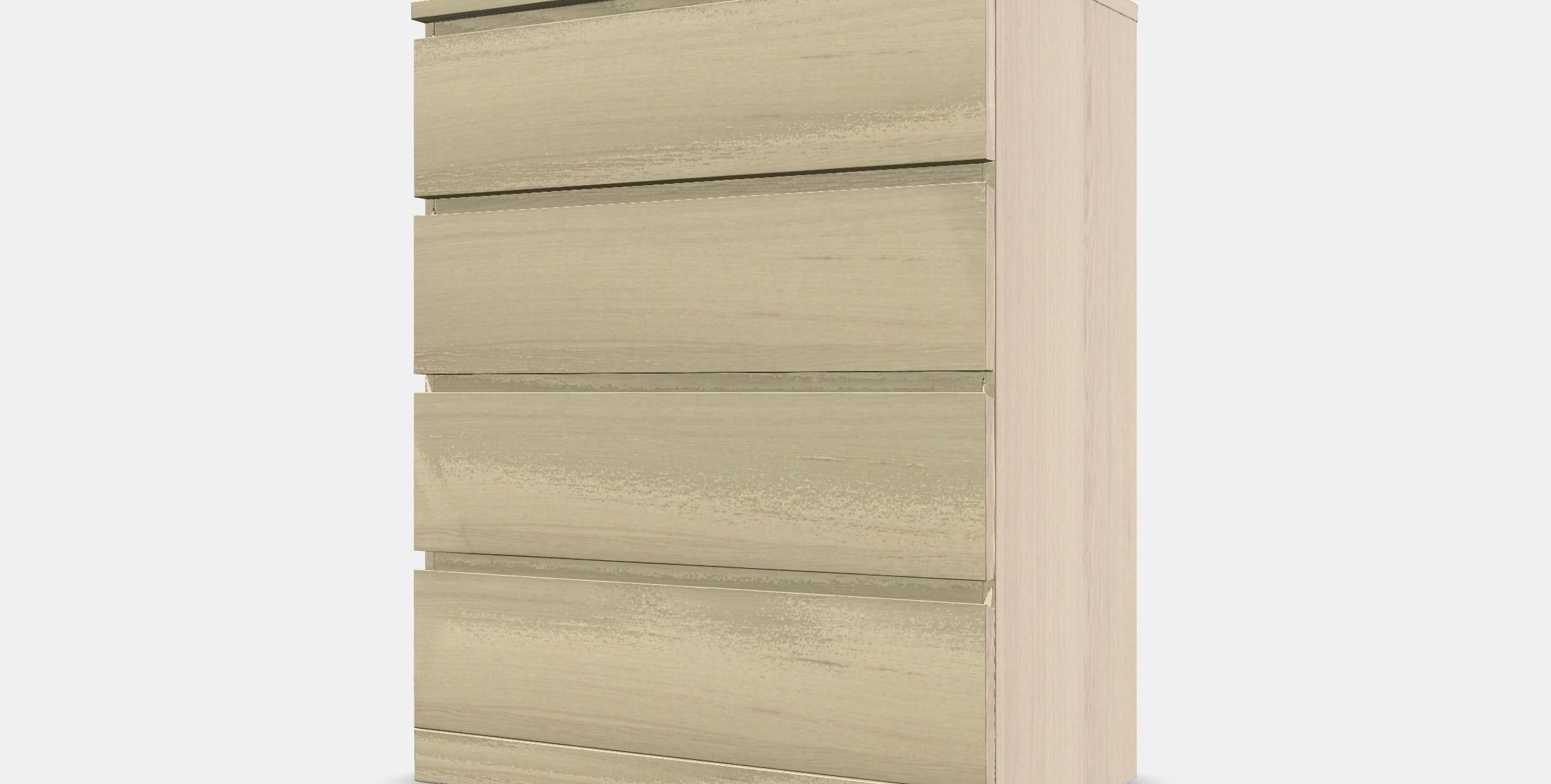 MALM chest of drawers with 4 drawers 2 Low-poly 3D model_13