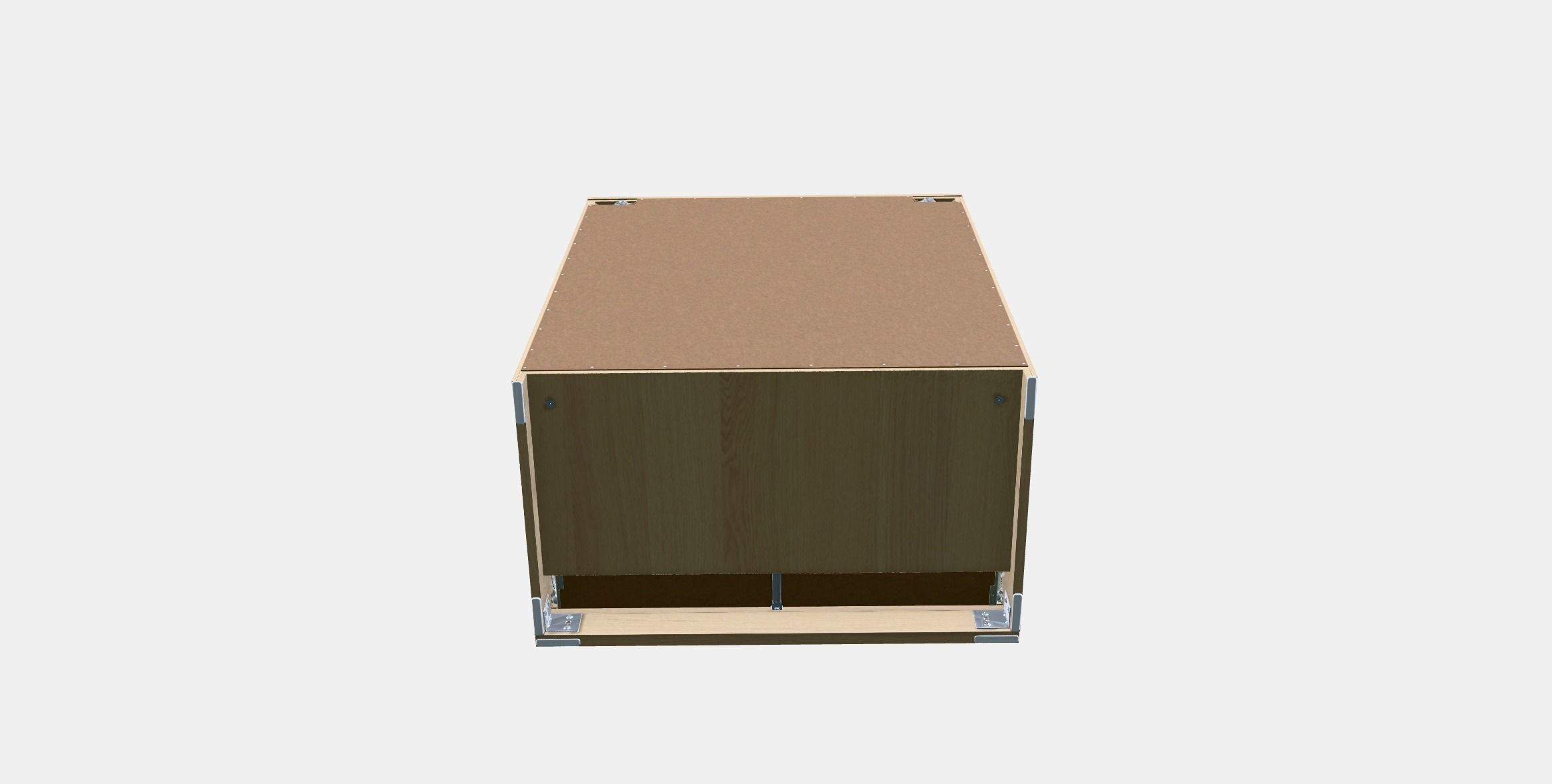 MALM chest of drawers with 4 drawers 2 Low-poly 3D model_8