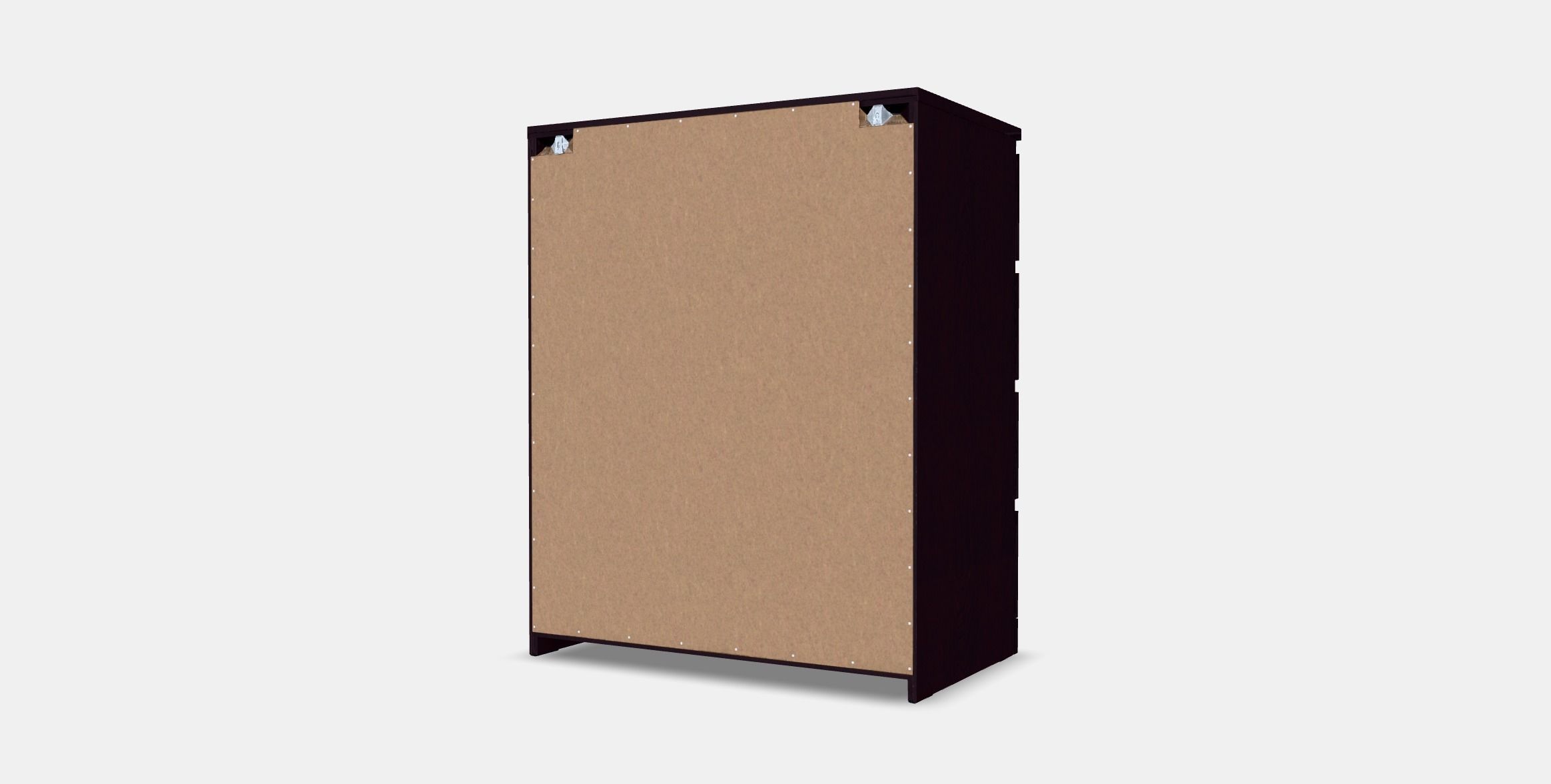 MALM chest of drawers with 4 drawers 3 Low-poly 3D model_5