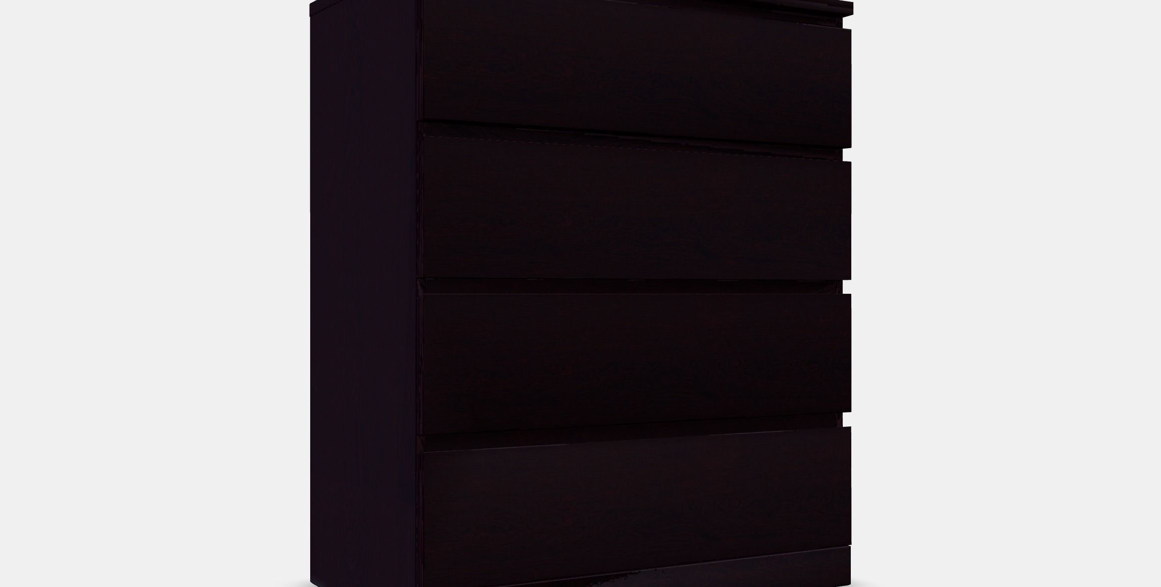 MALM chest of drawers with 4 drawers 3 Low-poly 3D model_9