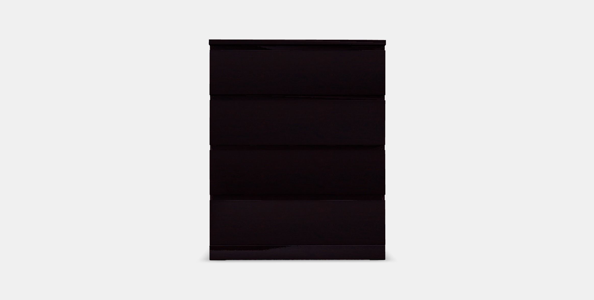 MALM chest of drawers with 4 drawers 3 Low-poly 3D model_10