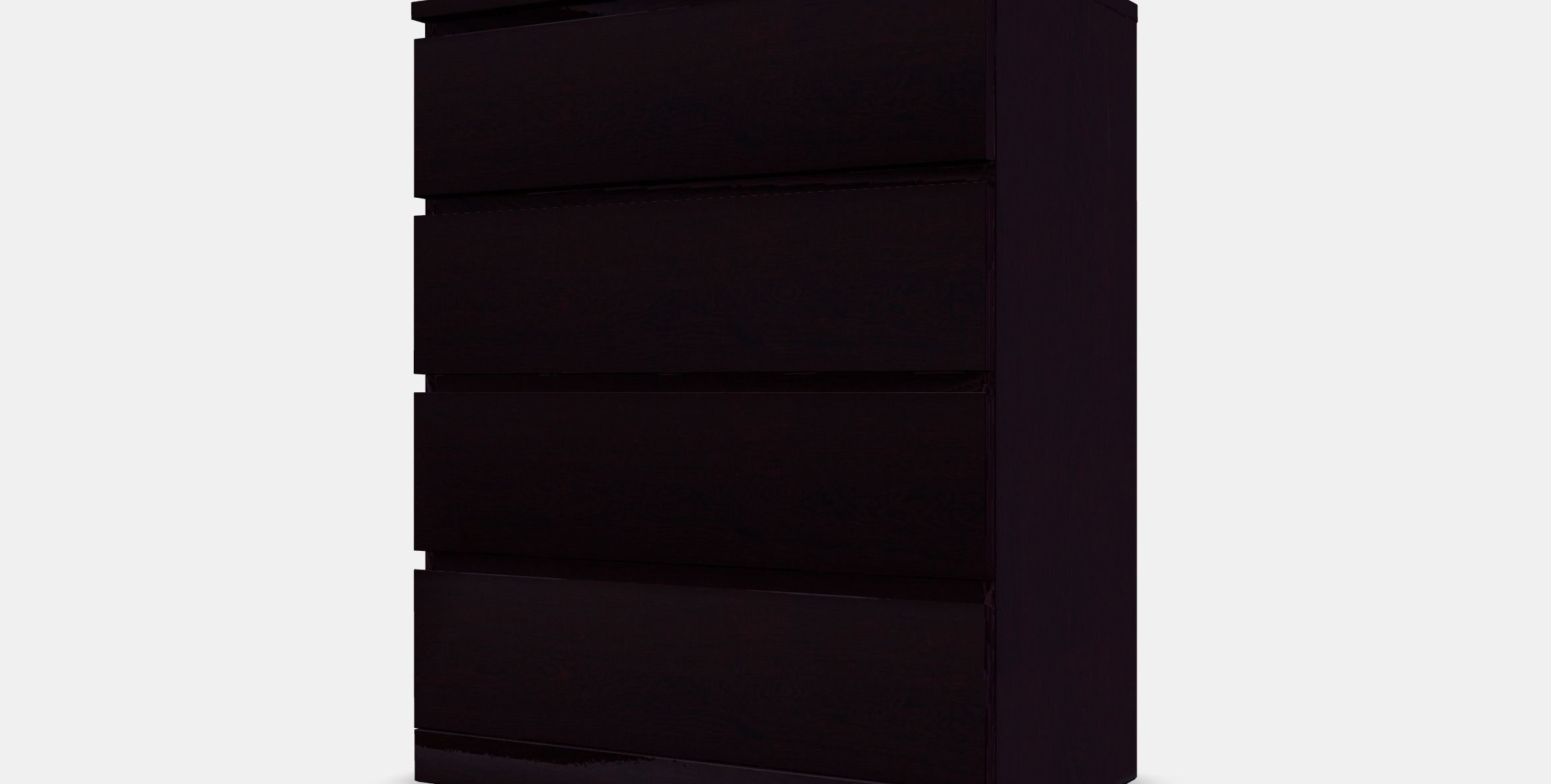 MALM chest of drawers with 4 drawers 3 Low-poly 3D model_13