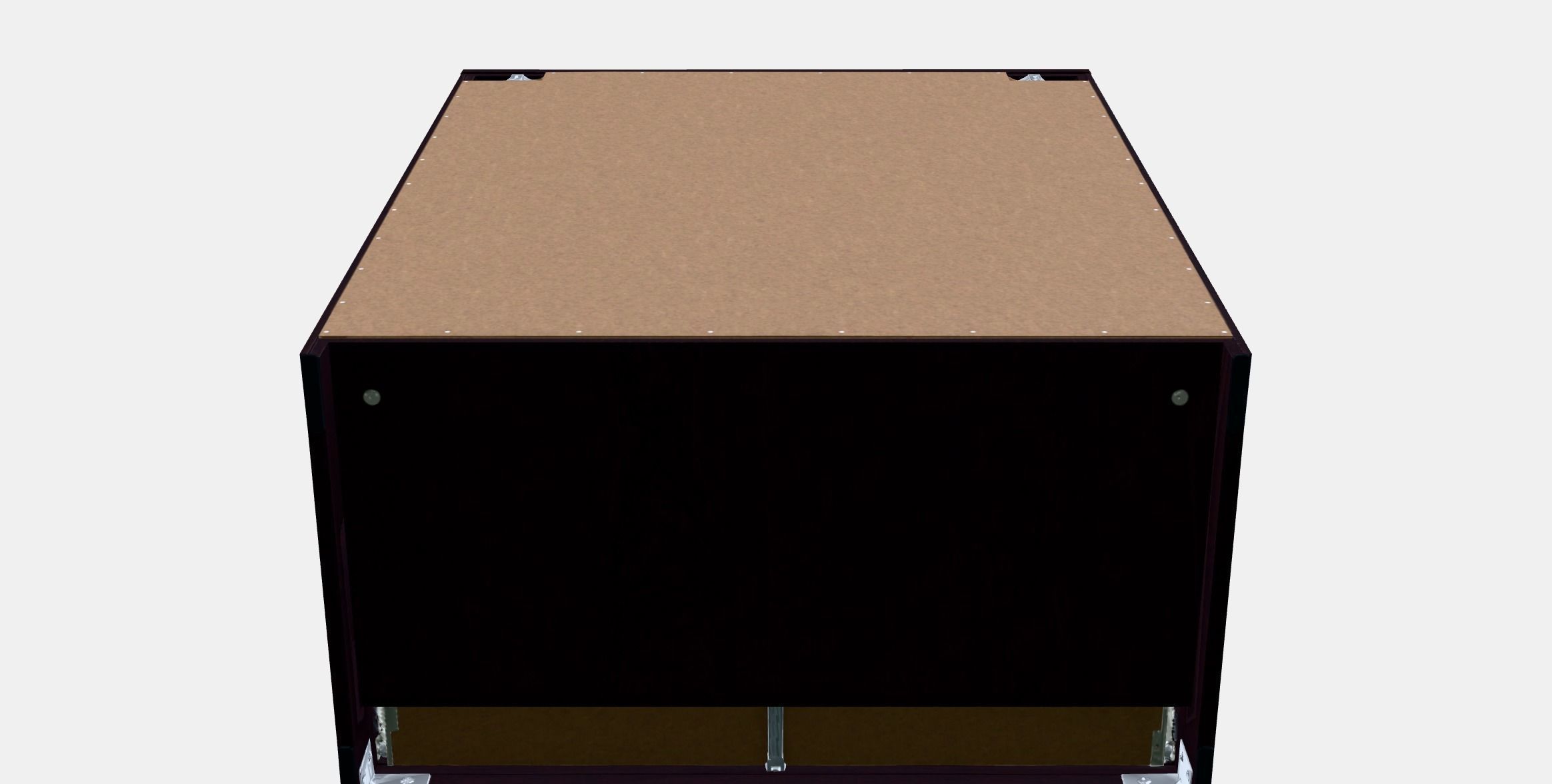 MALM chest of drawers with 4 drawers 3 Low-poly 3D model_8