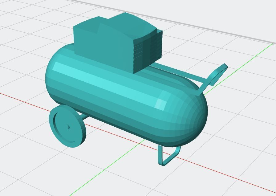 Air Compressor 3D print model_1