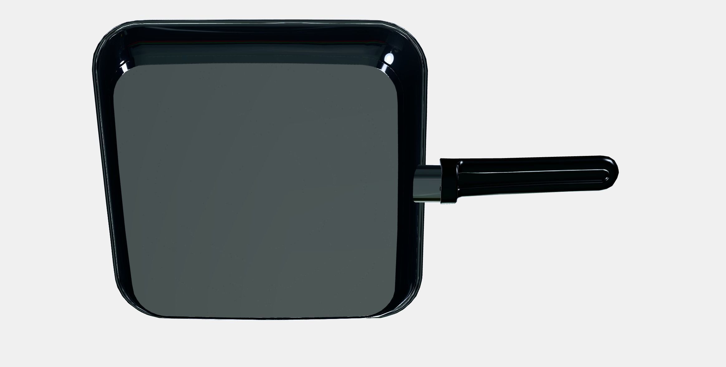 LUNCH Grill pan Low-poly 3D model_9