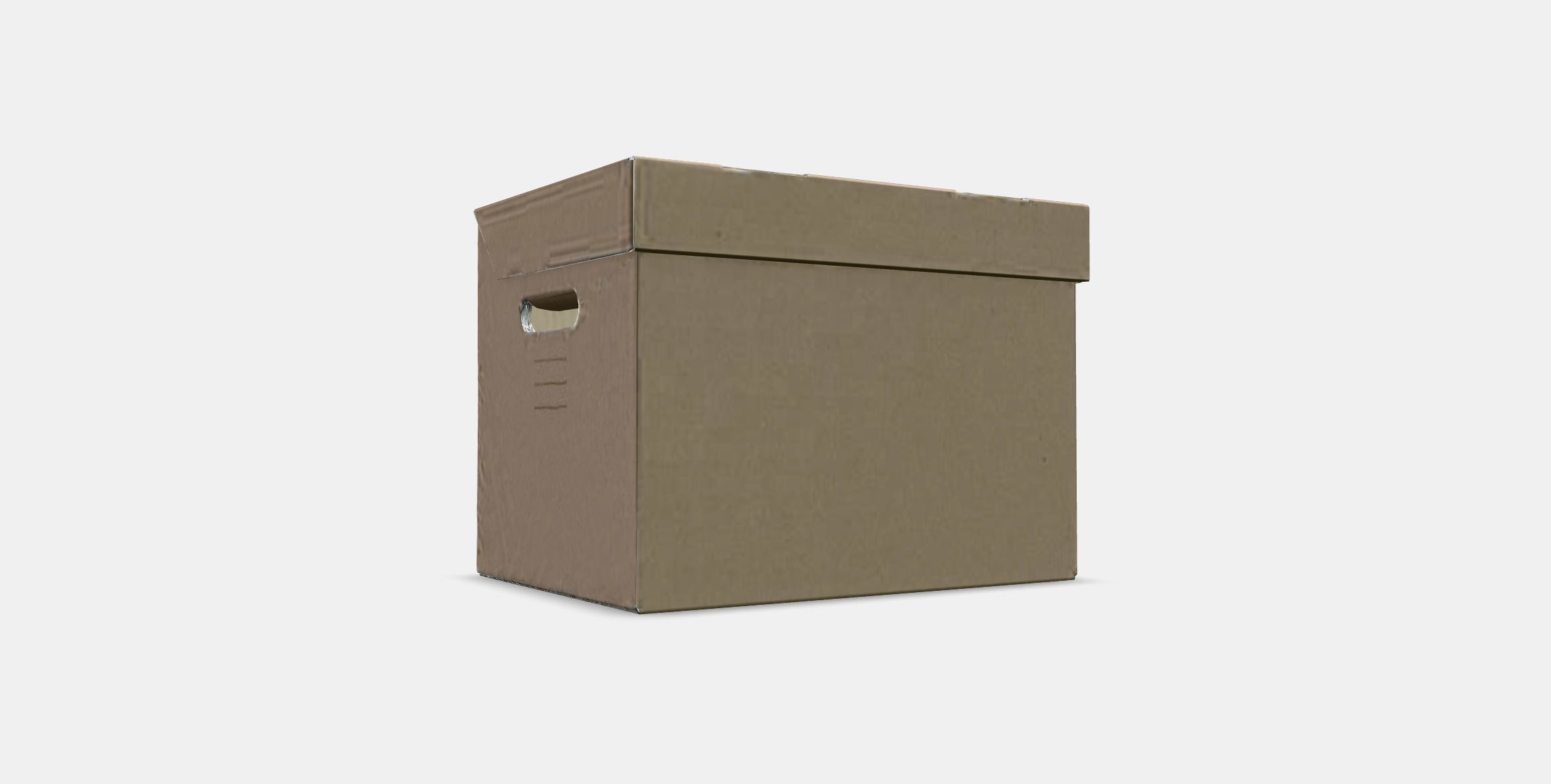 PAPPIS box with lid Low-poly 3D model_3