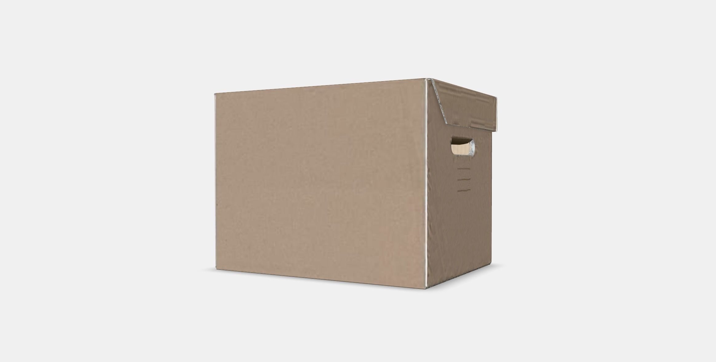 PAPPIS box with lid Low-poly 3D model_5