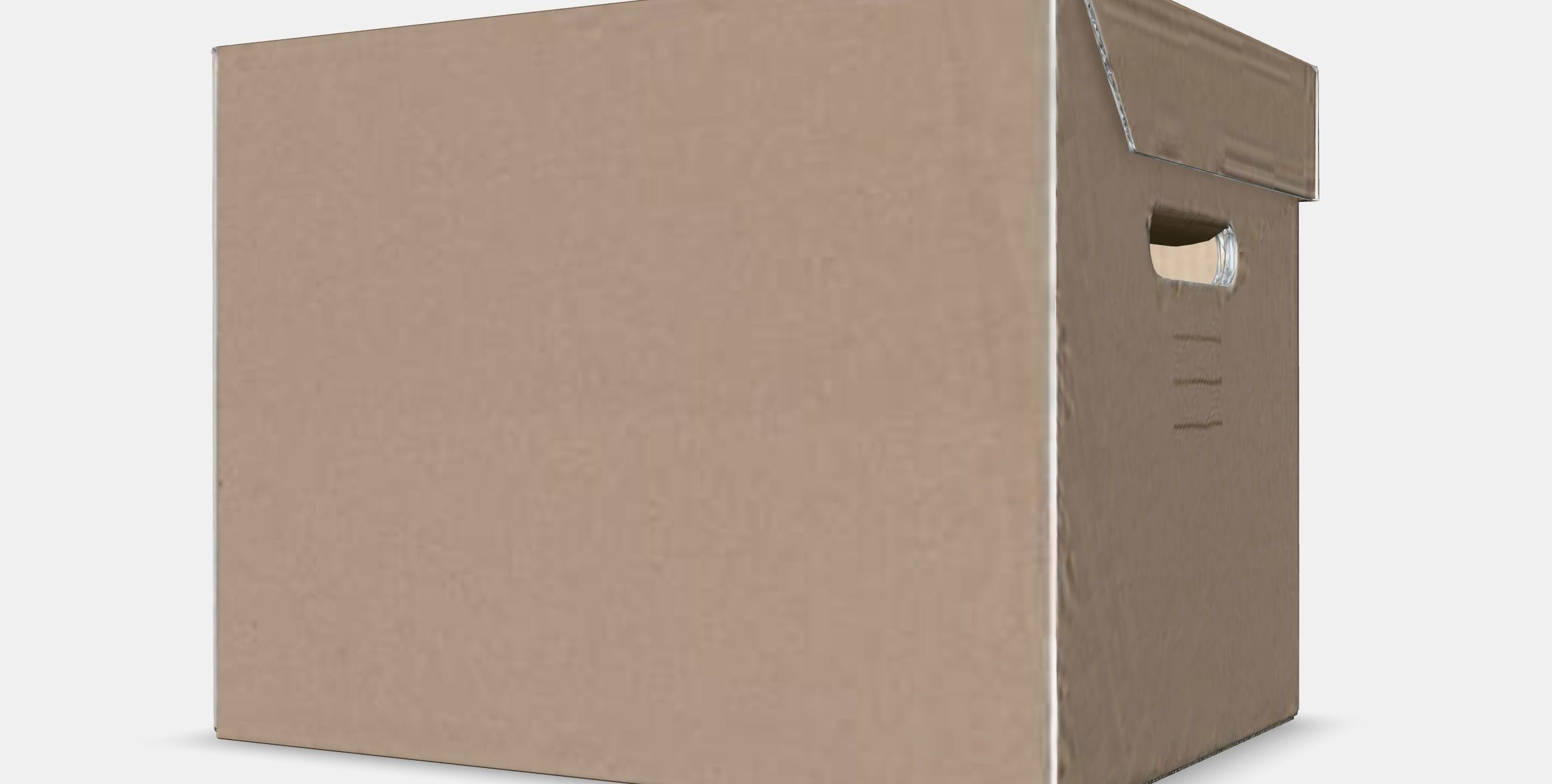 PAPPIS box with lid Low-poly 3D model_9