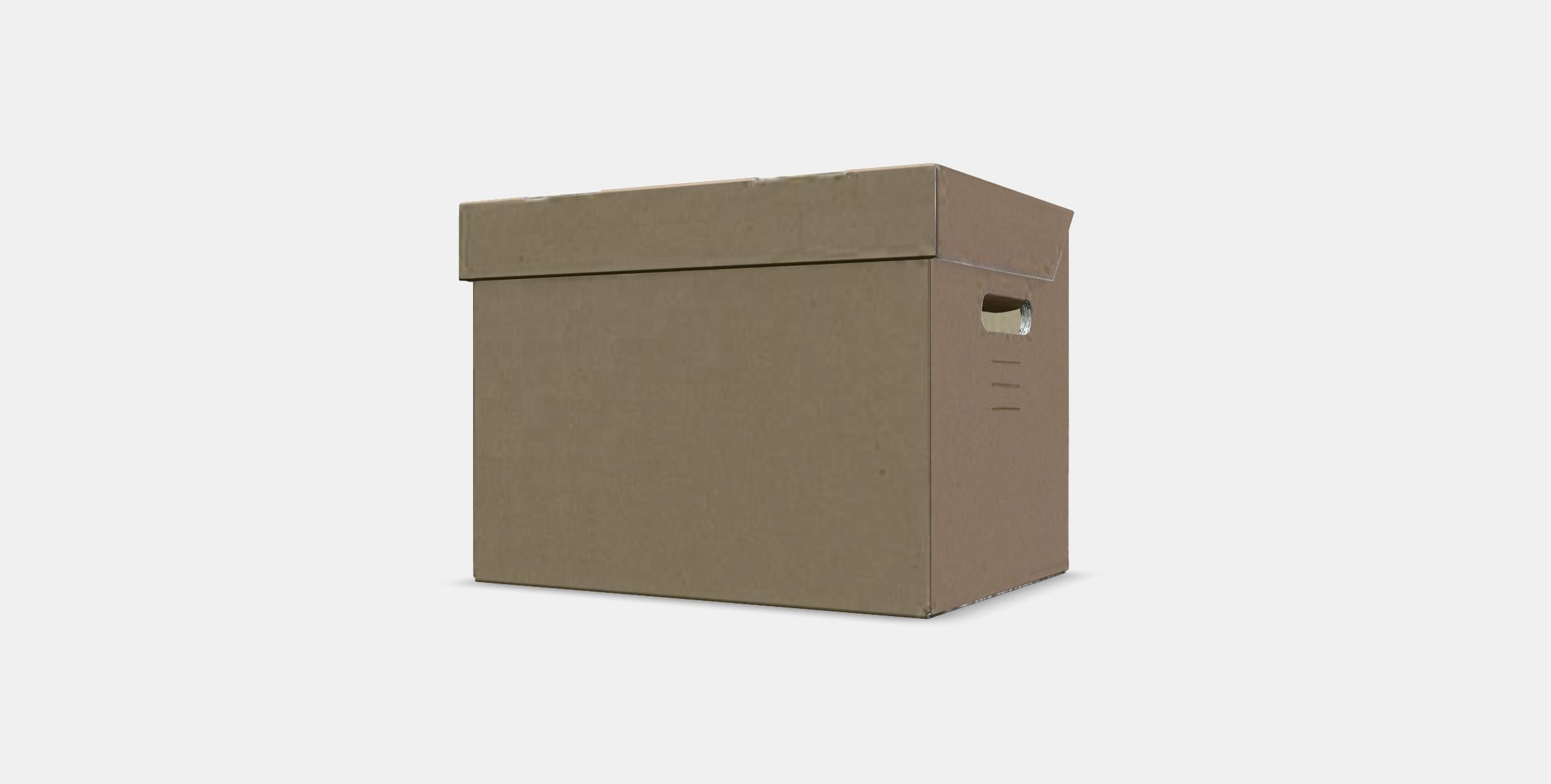 PAPPIS box with lid Low-poly 3D model_12