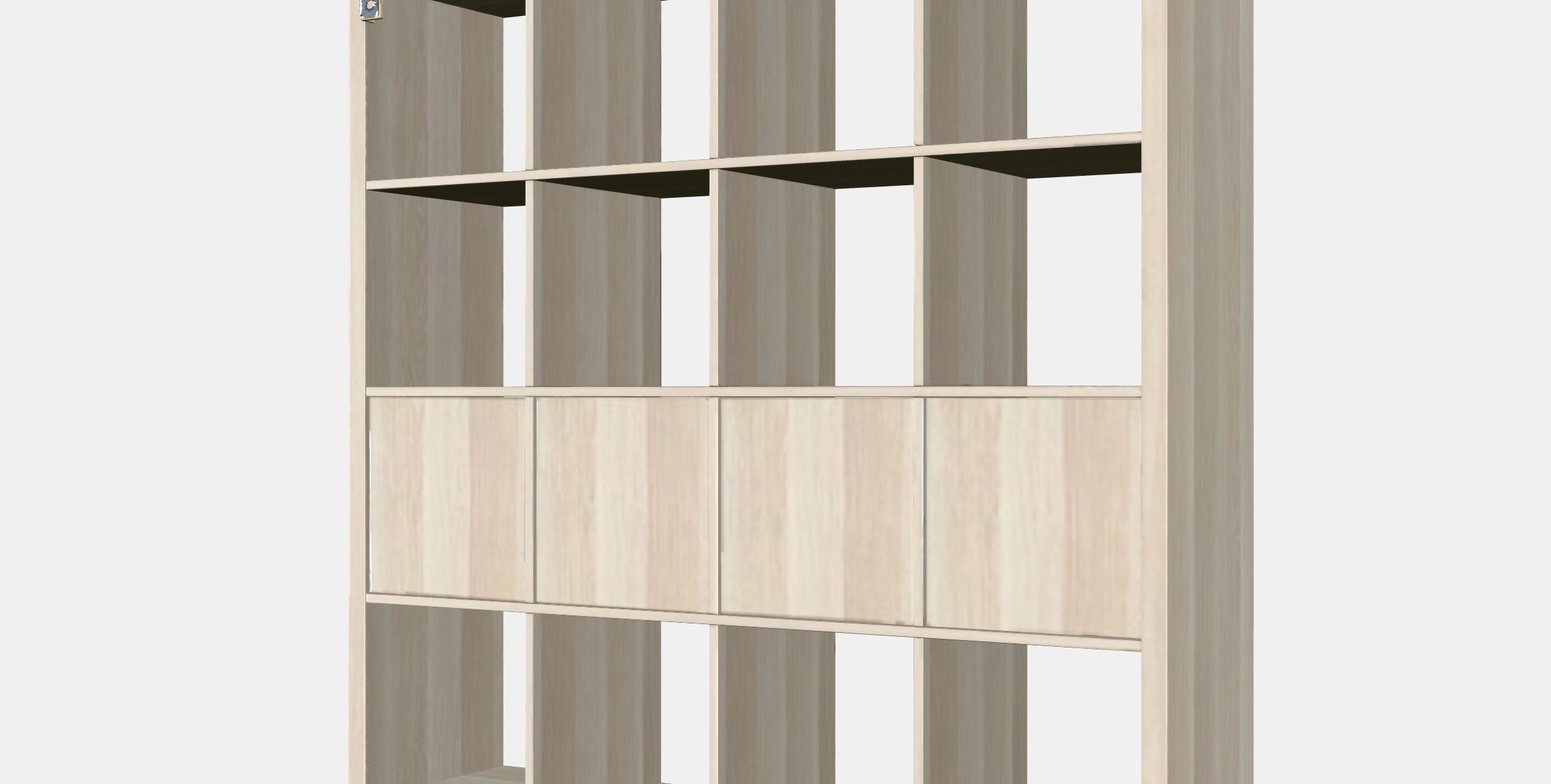 KALLAX shelf with 4 inserts 1 1 Low-poly 3D model_7