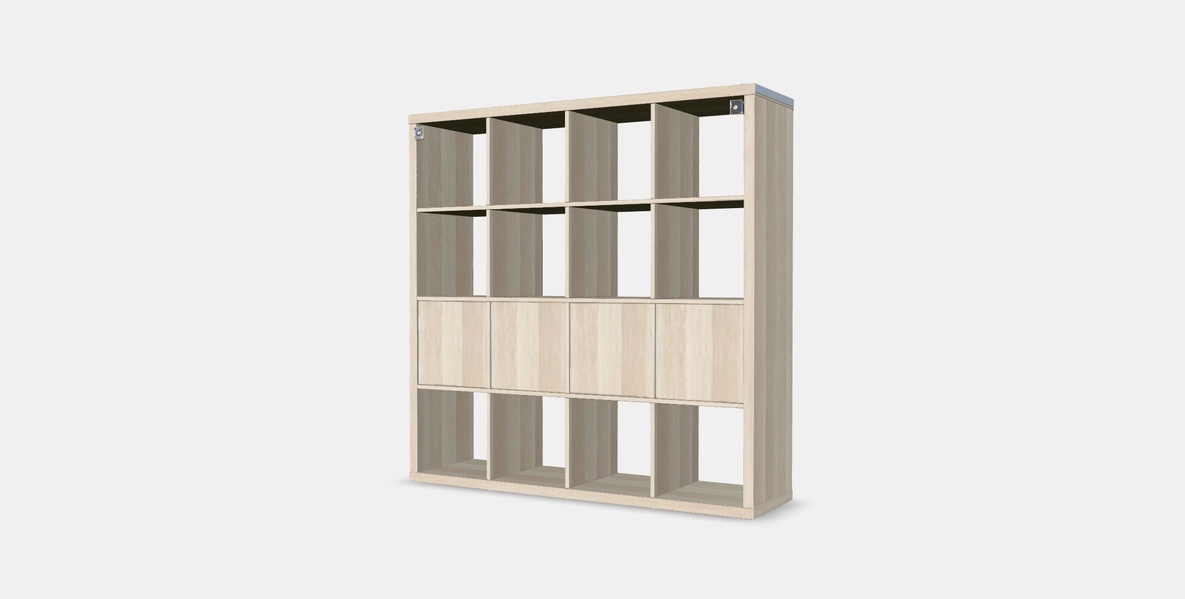 KALLAX shelf with 4 inserts 1 1 Low-poly 3D model_6