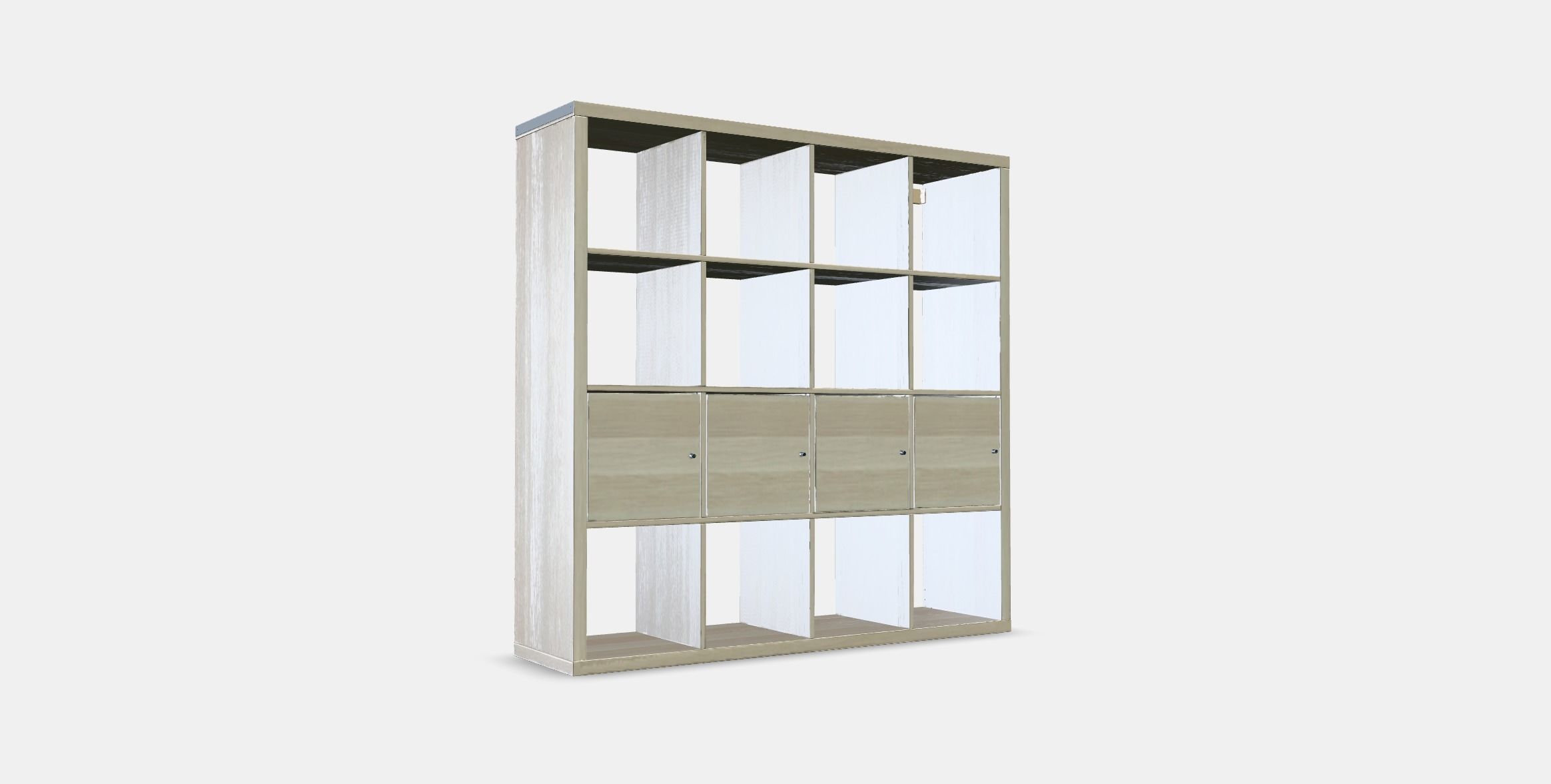 KALLAX shelf with 4 inserts 1 1 Low-poly 3D model_2