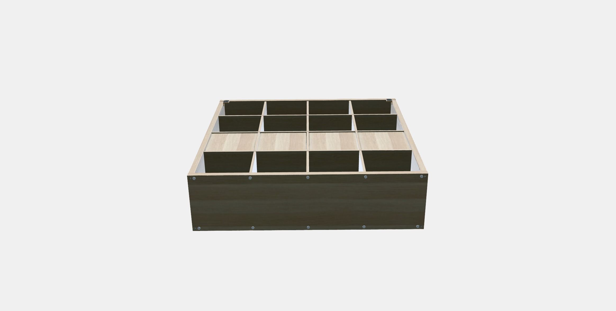 KALLAX shelf with 4 inserts 1 1 Low-poly 3D model_3