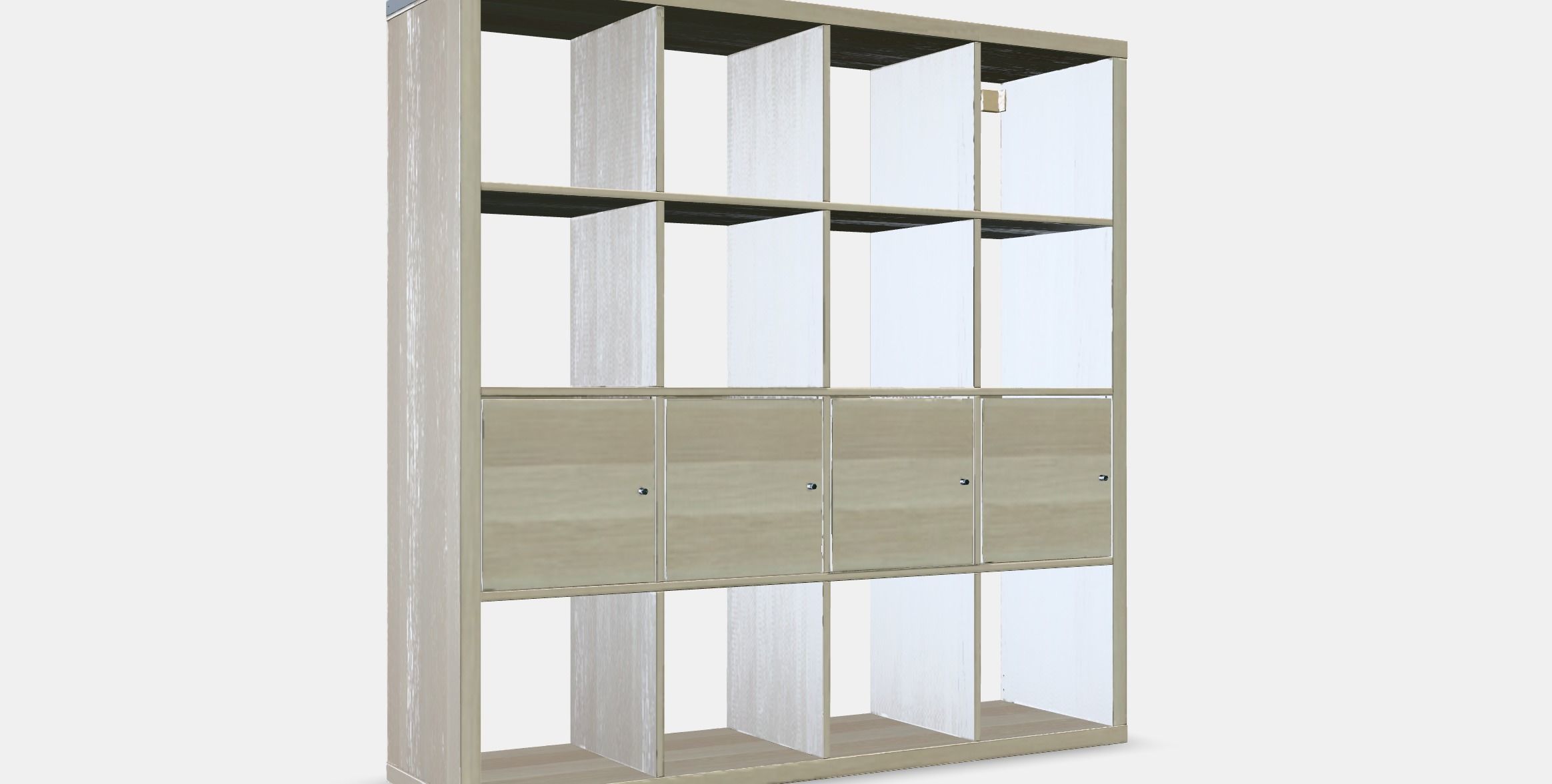 KALLAX shelf with 4 inserts 1 1 Low-poly 3D model_8