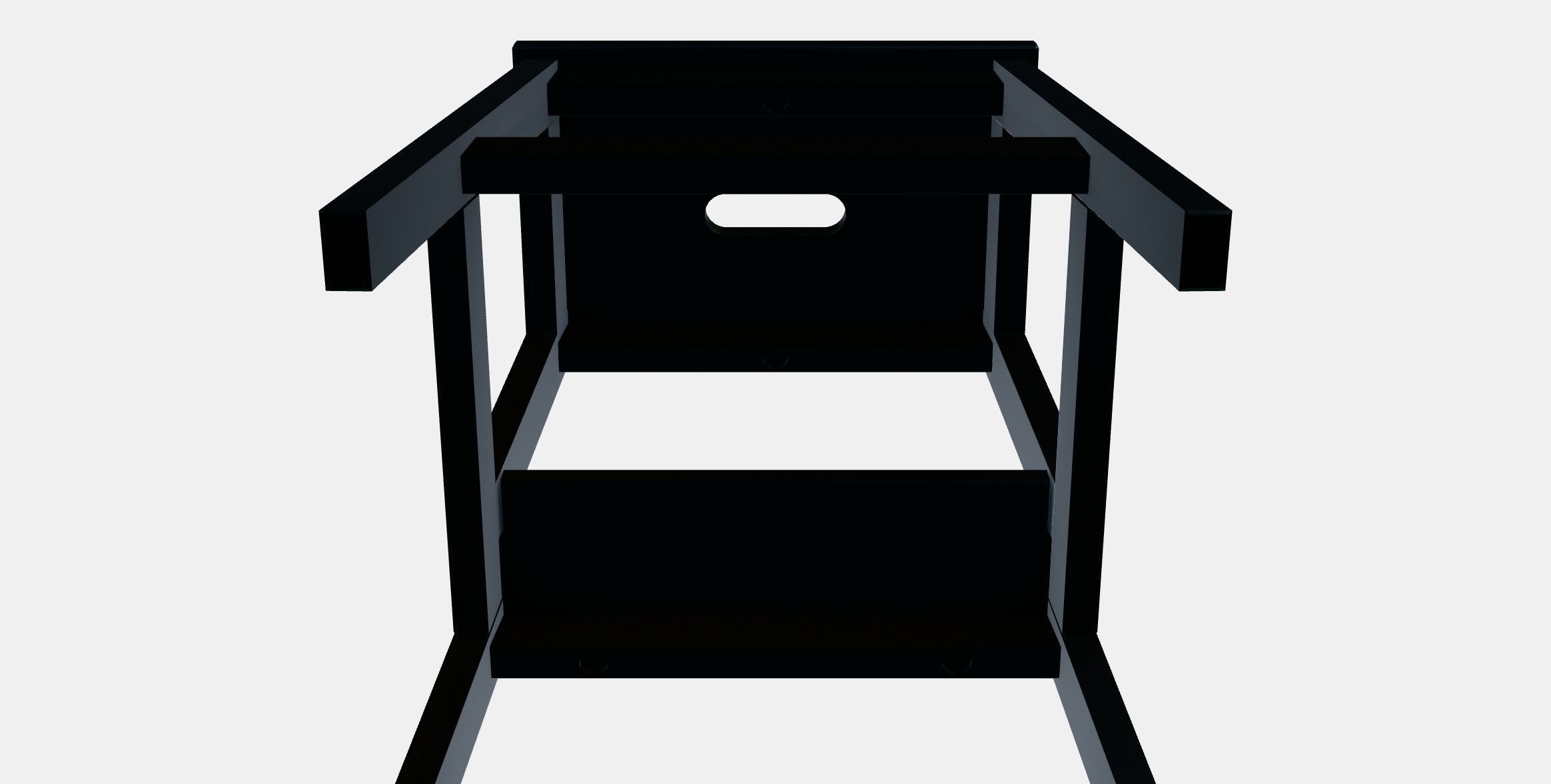 BEKVAM step stool 1 Low-poly 3D model_8