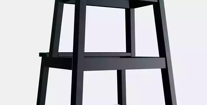 BEKVAM step stool 1 Low-poly 3D model
