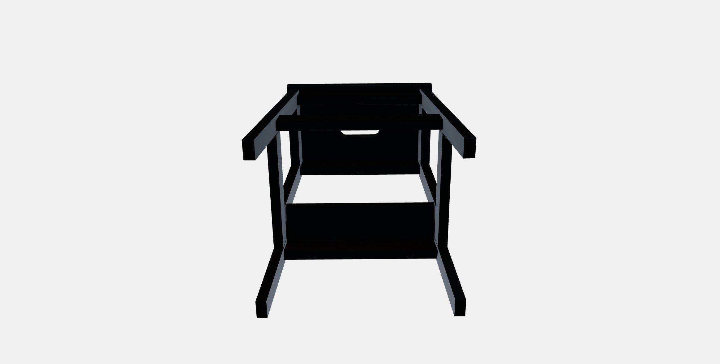 BEKVAM step stool 1 Low-poly 3D model_7