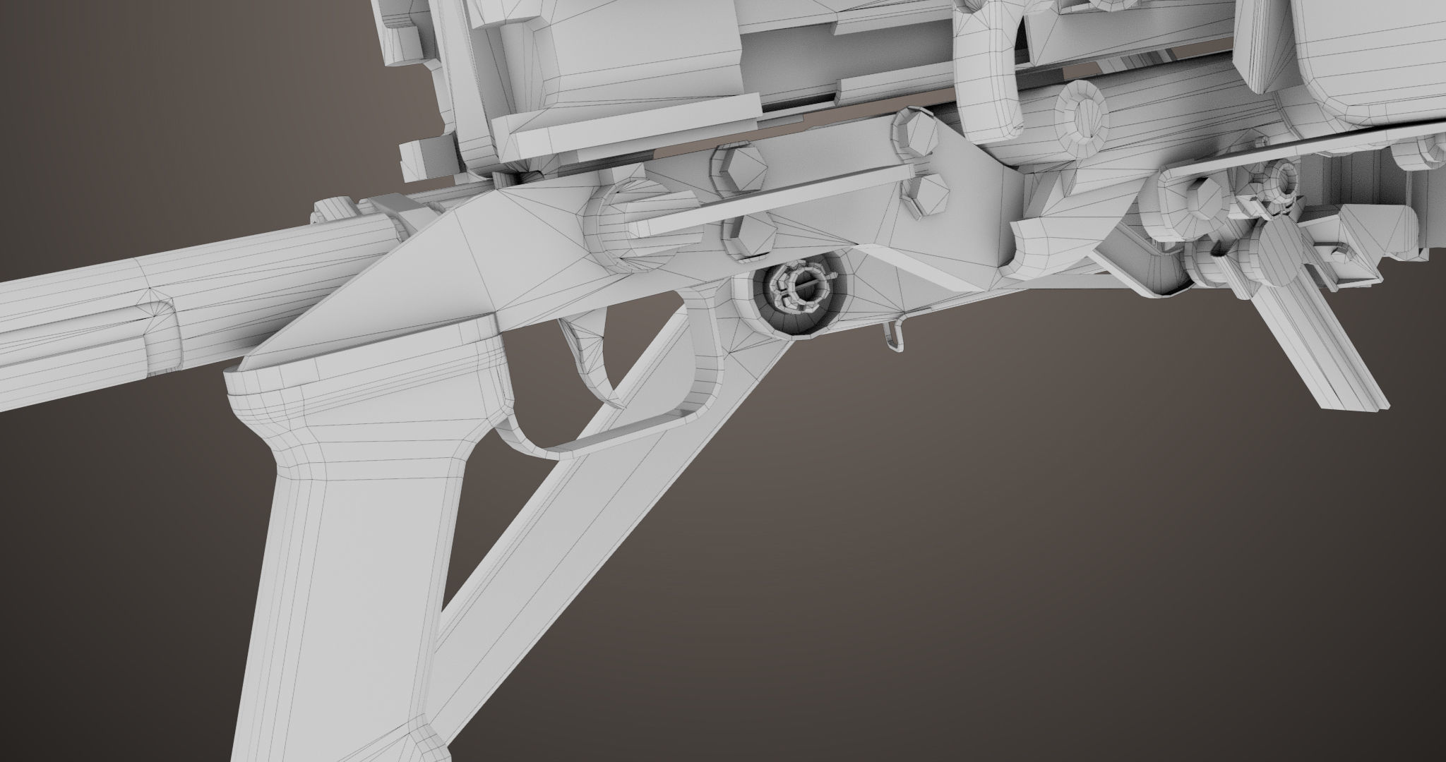 Machine Guns 05 All PBR Unity UE Textures Included Low-poly 3D model_42