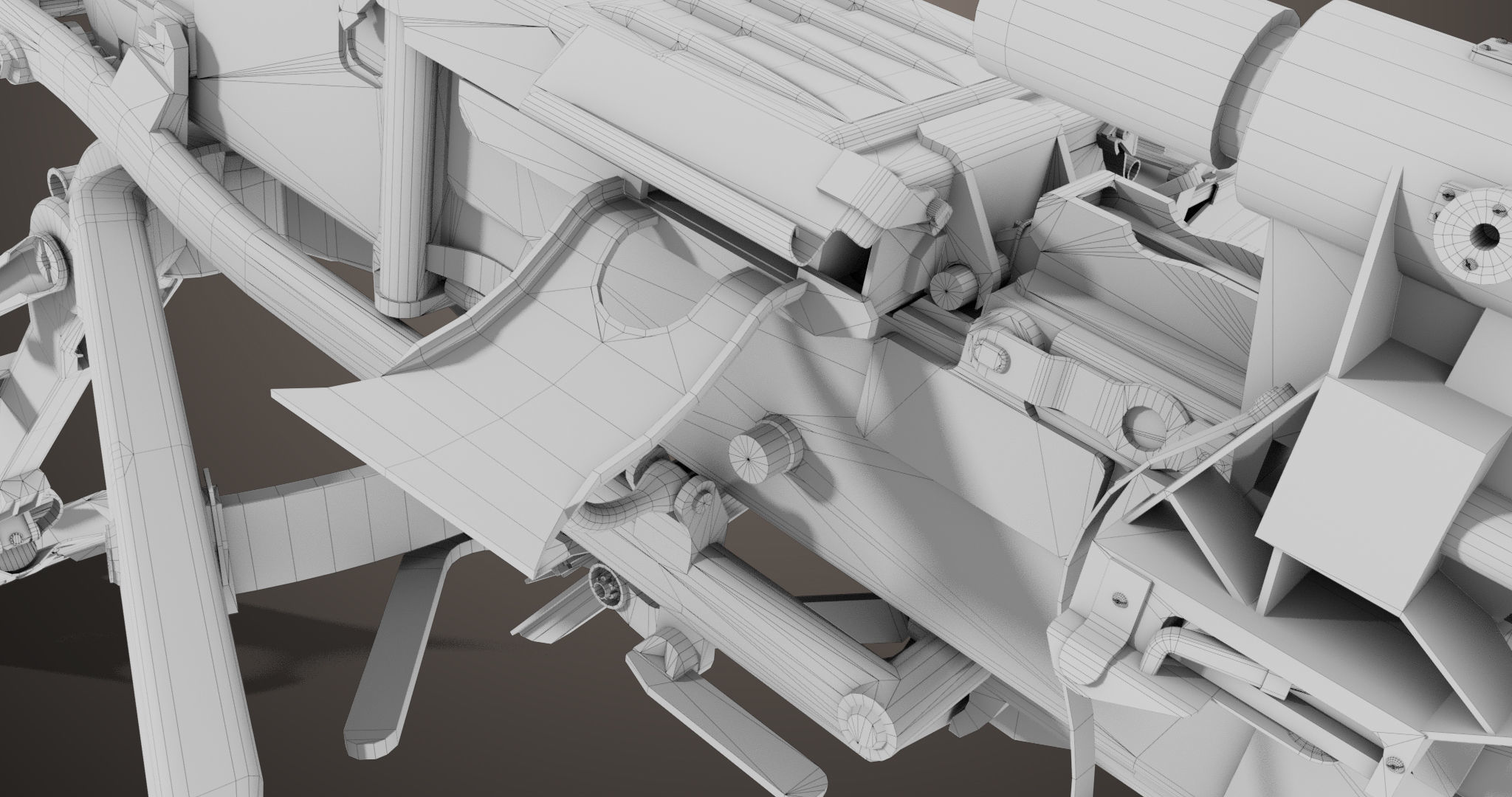 Machine Guns 05 All PBR Unity UE Textures Included Low-poly 3D model_41