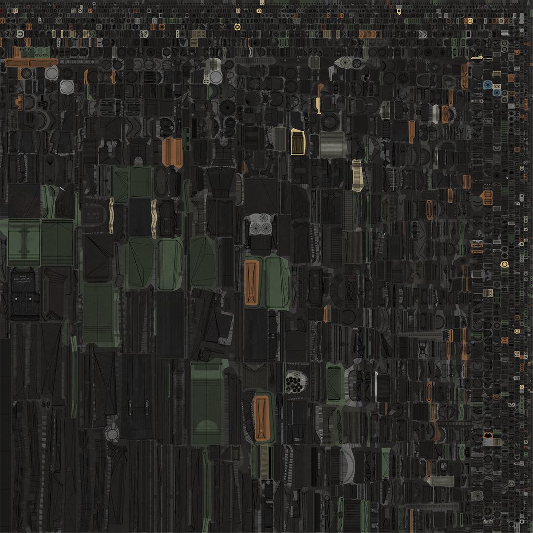 Machine Guns 05 All PBR Unity UE Textures Included Low-poly 3D model_60