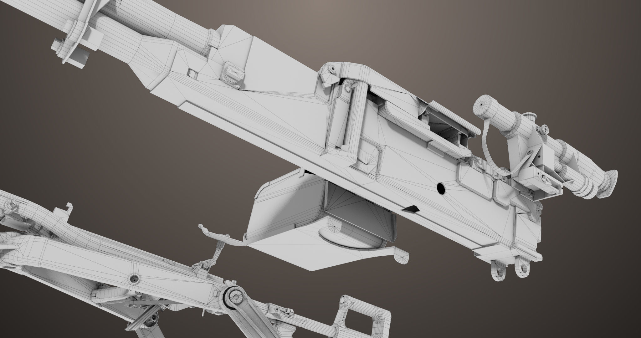 Machine Guns 05 All PBR Unity UE Textures Included Low-poly 3D model_56