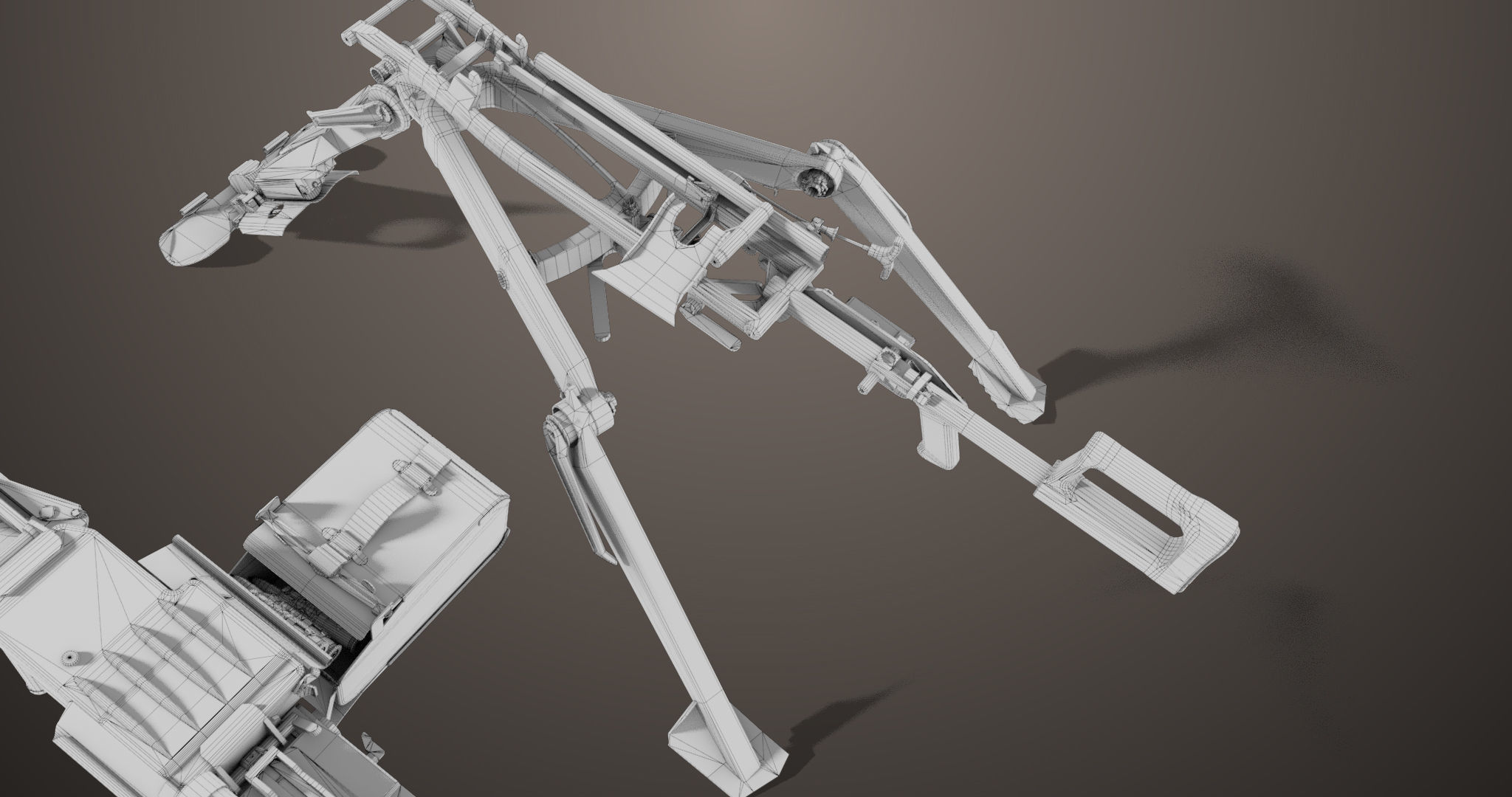 Machine Guns 05 All PBR Unity UE Textures Included Low-poly 3D model_55