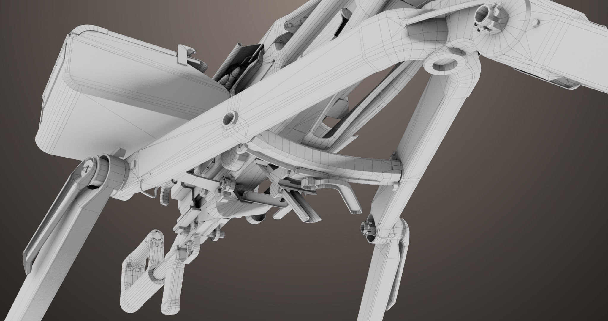 Machine Guns 05 All PBR Unity UE Textures Included Low-poly 3D model_36