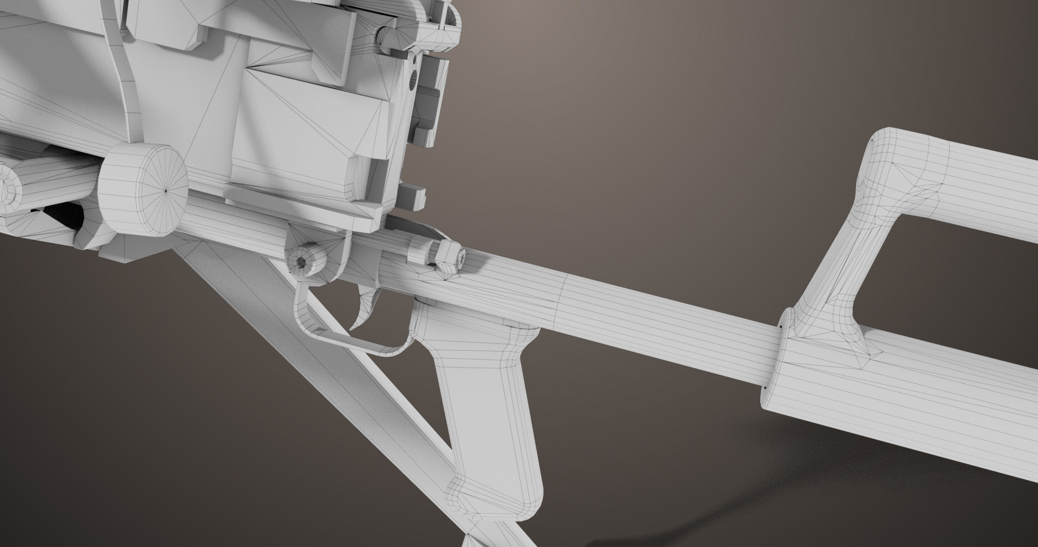 Machine Guns 05 All PBR Unity UE Textures Included Low-poly 3D model_38