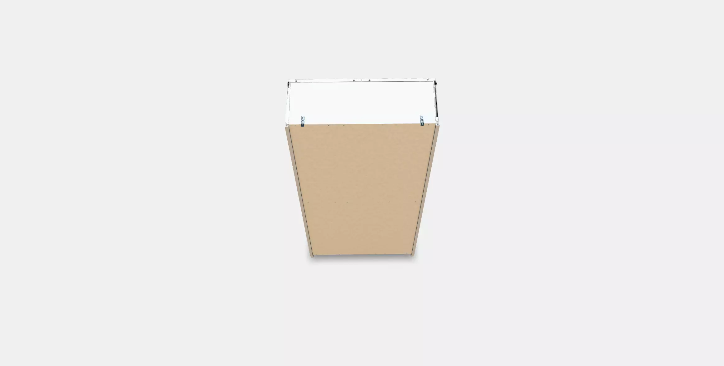 BILLY bookcase with glass doors Low-poly 3D model