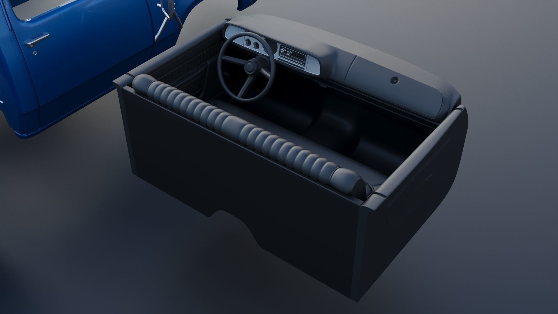 Dodge Pickup D100 1974 3D print model_31