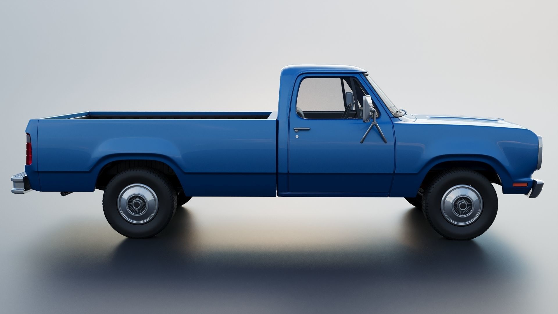 Dodge Pickup D100 1974 3D print model_9