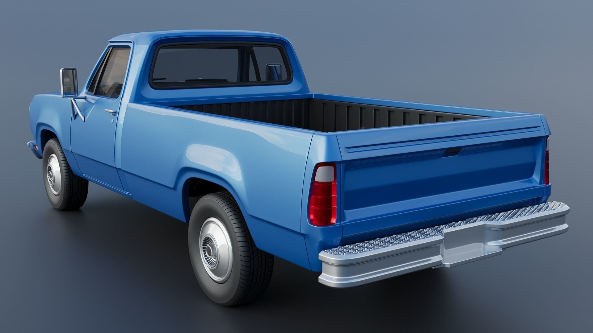 Dodge Pickup D100 1974 3D print model_5