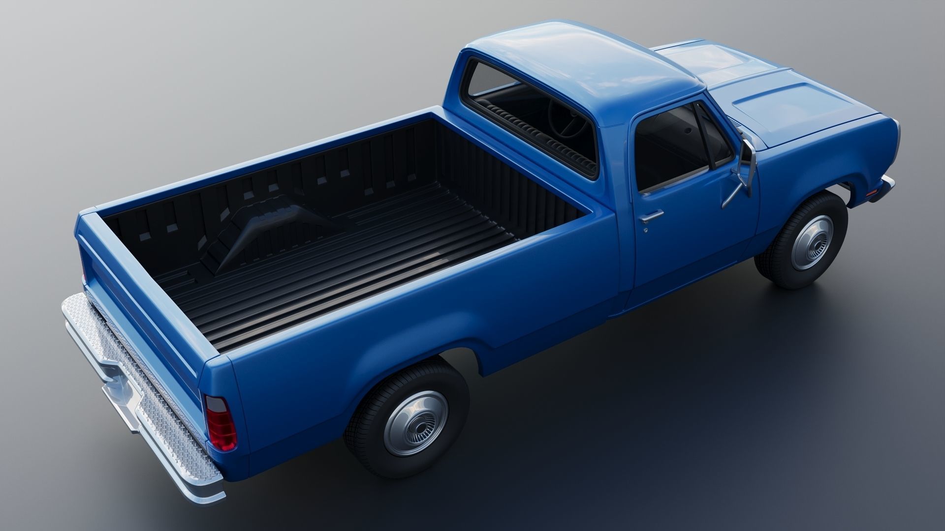 Dodge Pickup D100 1974 3D print model_8