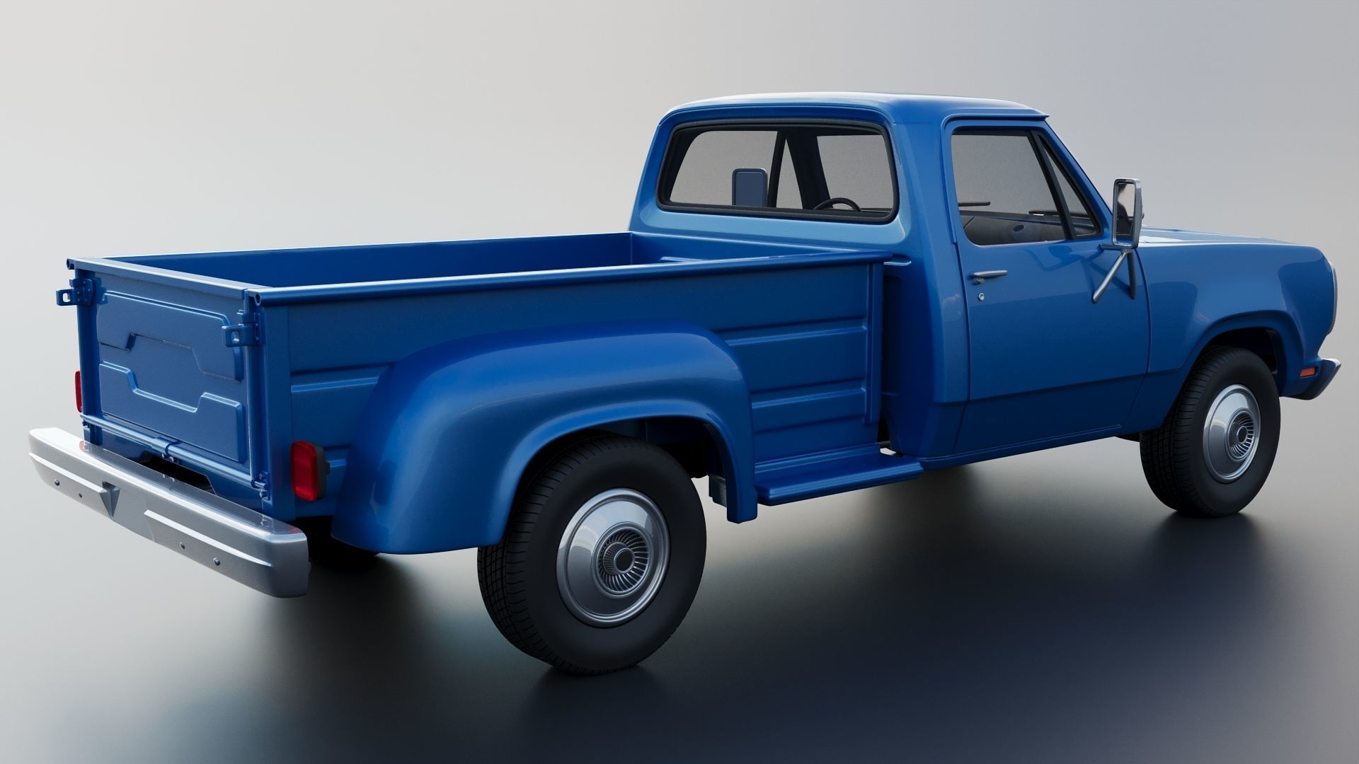 Dodge Pickup D100 1974 3D print model_21