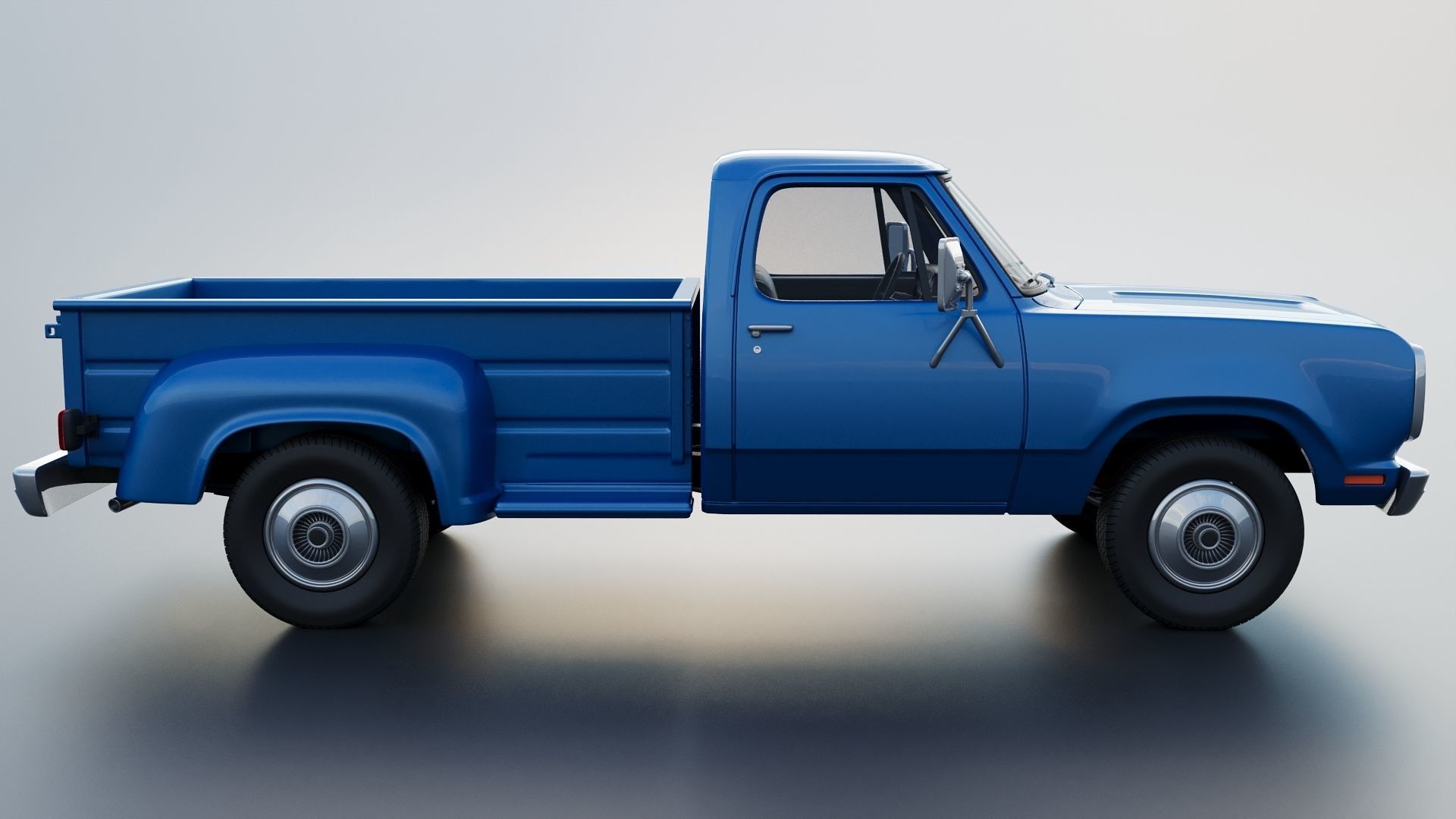 Dodge Pickup D100 1974 3D print model_22