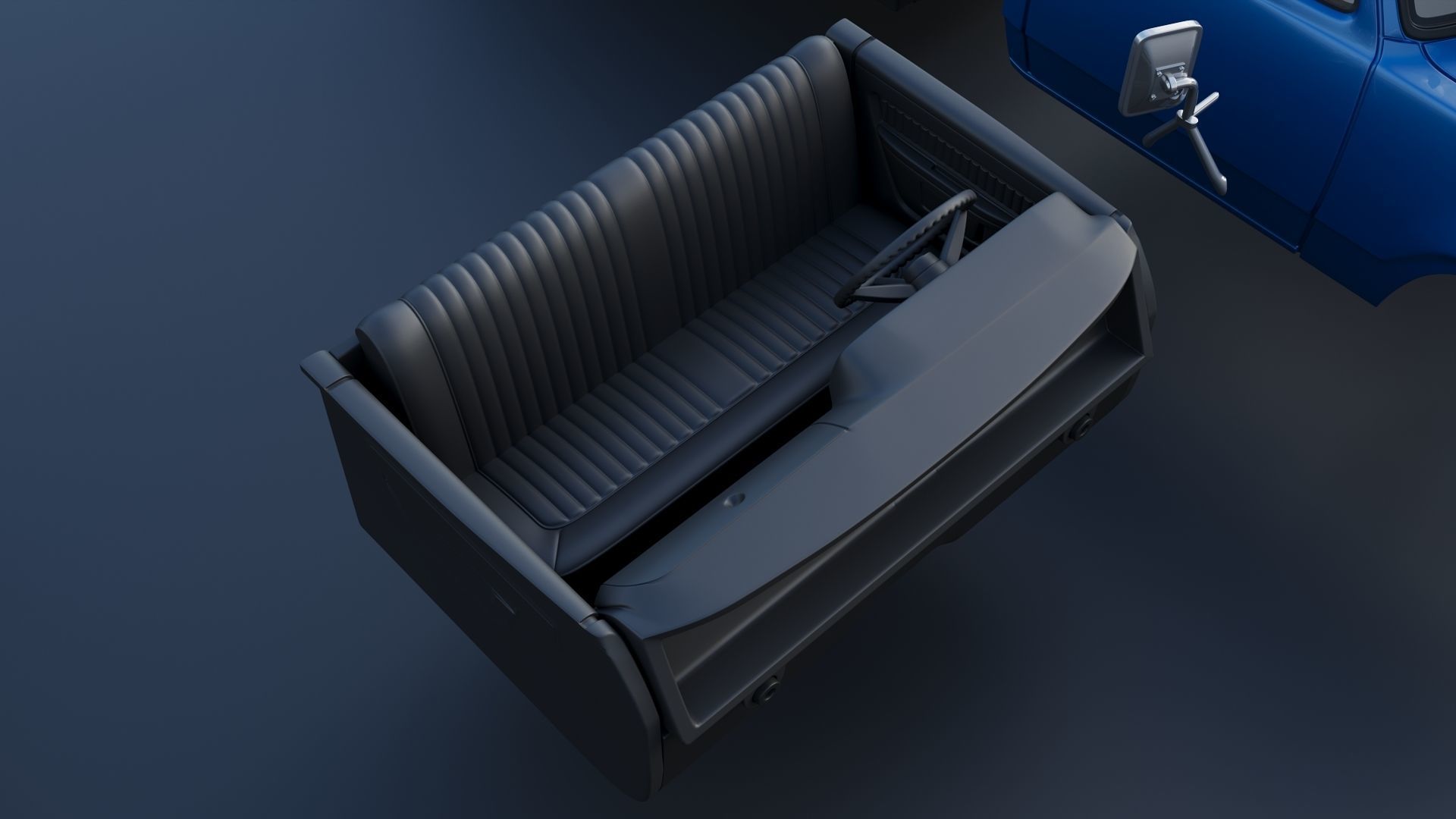 Dodge Pickup D100 1974 3D print model_30