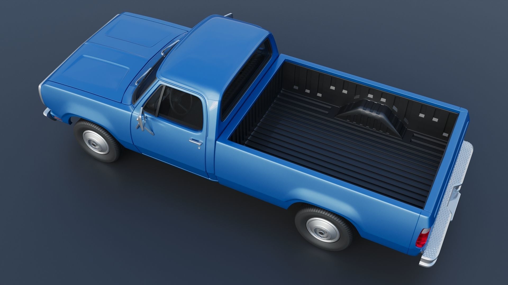 Dodge Pickup D100 1974 3D print model_6