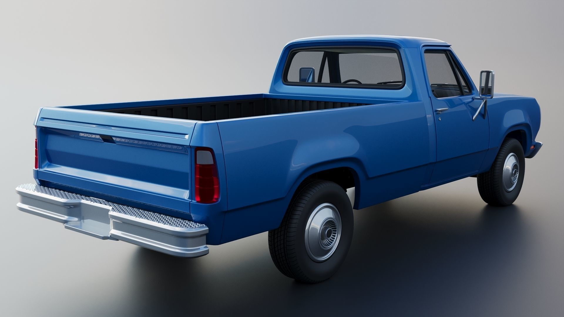 Dodge Pickup D100 1974 3D print model_7