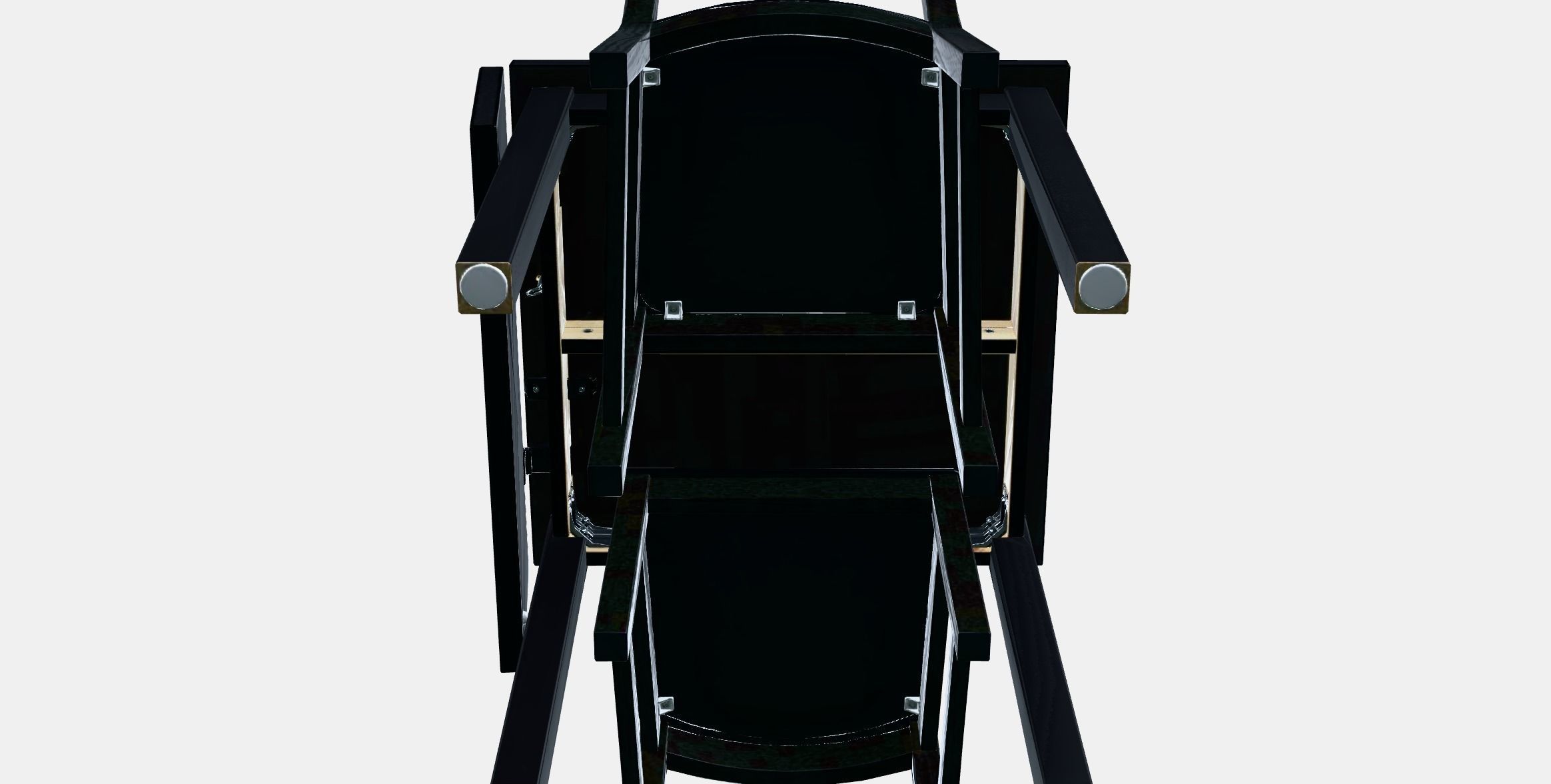 NORDVIKEN - NORDVIKEN table and 2 chairs Low-poly 3D model_8