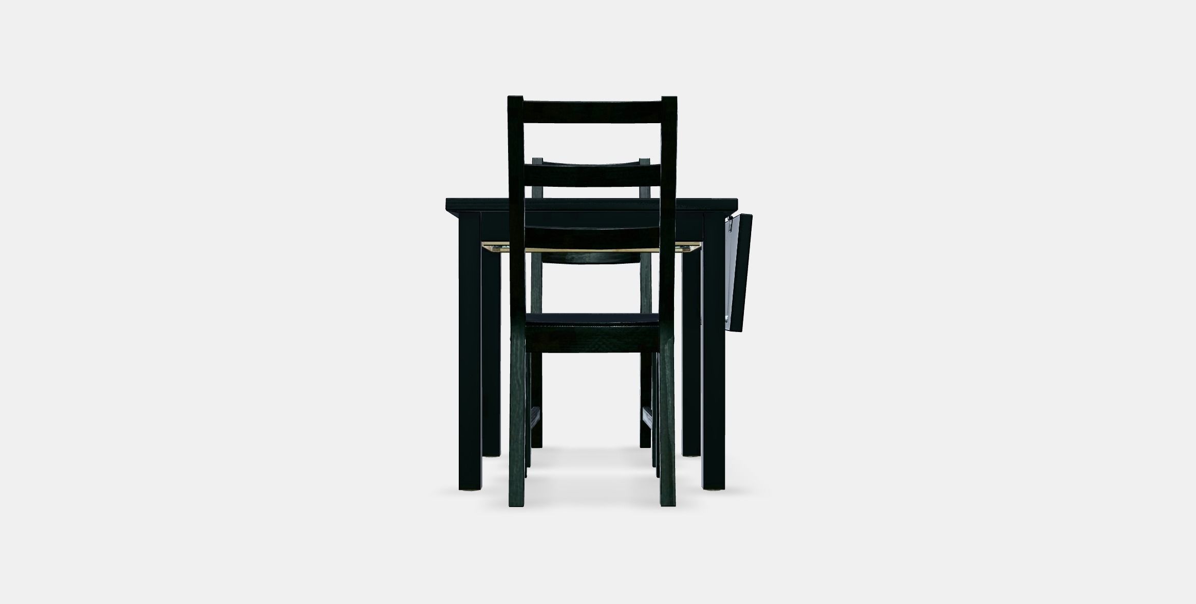 NORDVIKEN - NORDVIKEN table and 2 chairs Low-poly 3D model_10