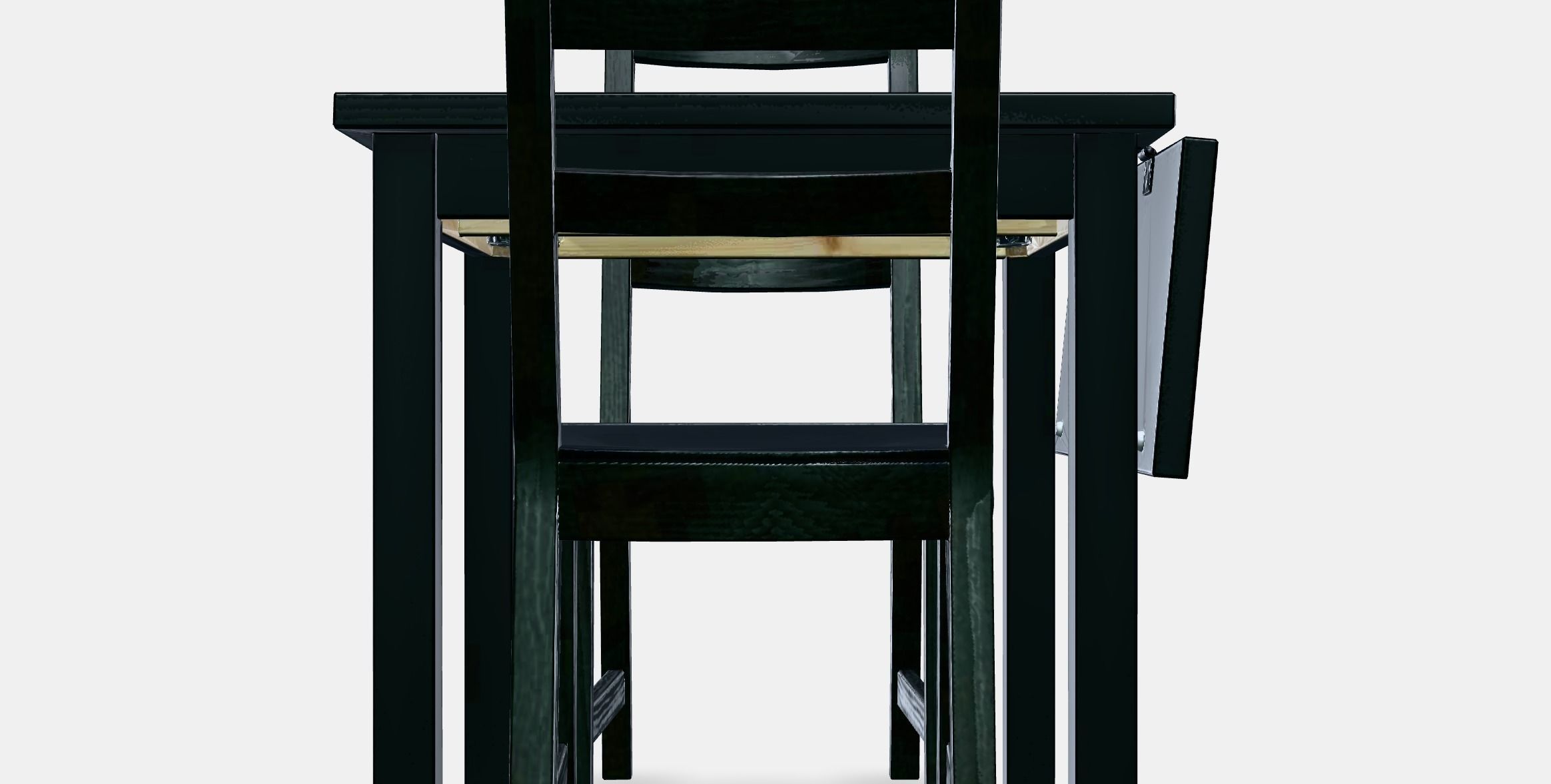 NORDVIKEN - NORDVIKEN table and 2 chairs Low-poly 3D model_11