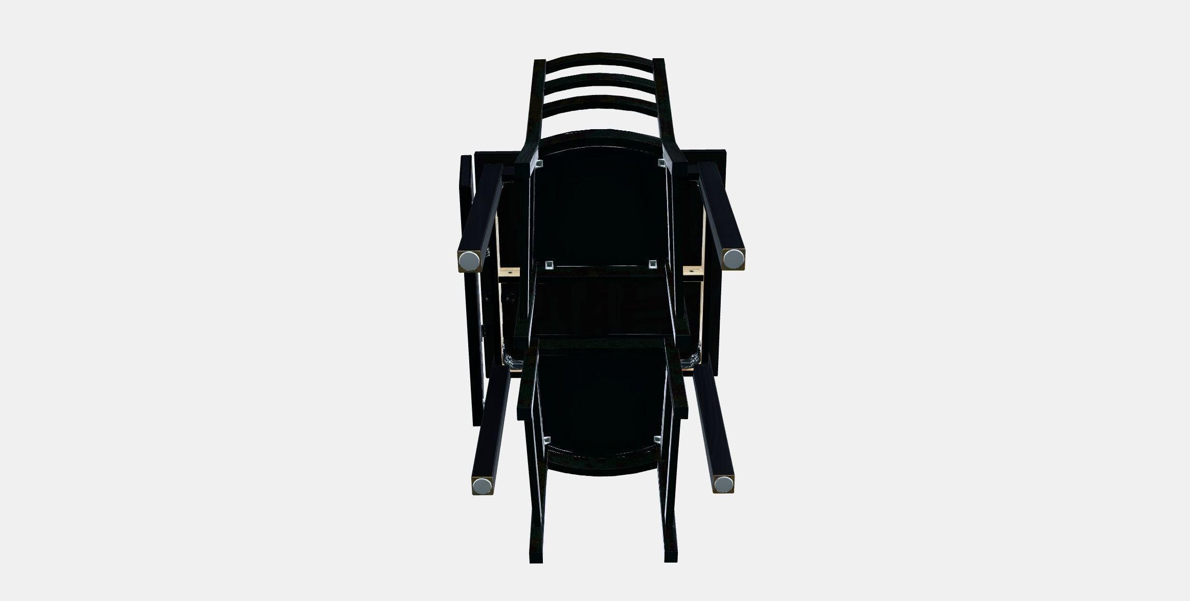 NORDVIKEN - NORDVIKEN table and 2 chairs Low-poly 3D model_5