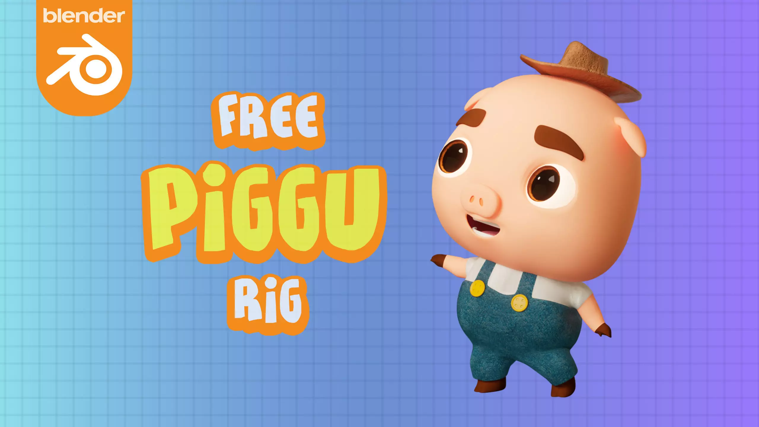 Free Piggu Rig Free 3D model_0