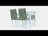 EKEDALEN - BERGMUND table and 4 chairs Low-poly 3D model_1